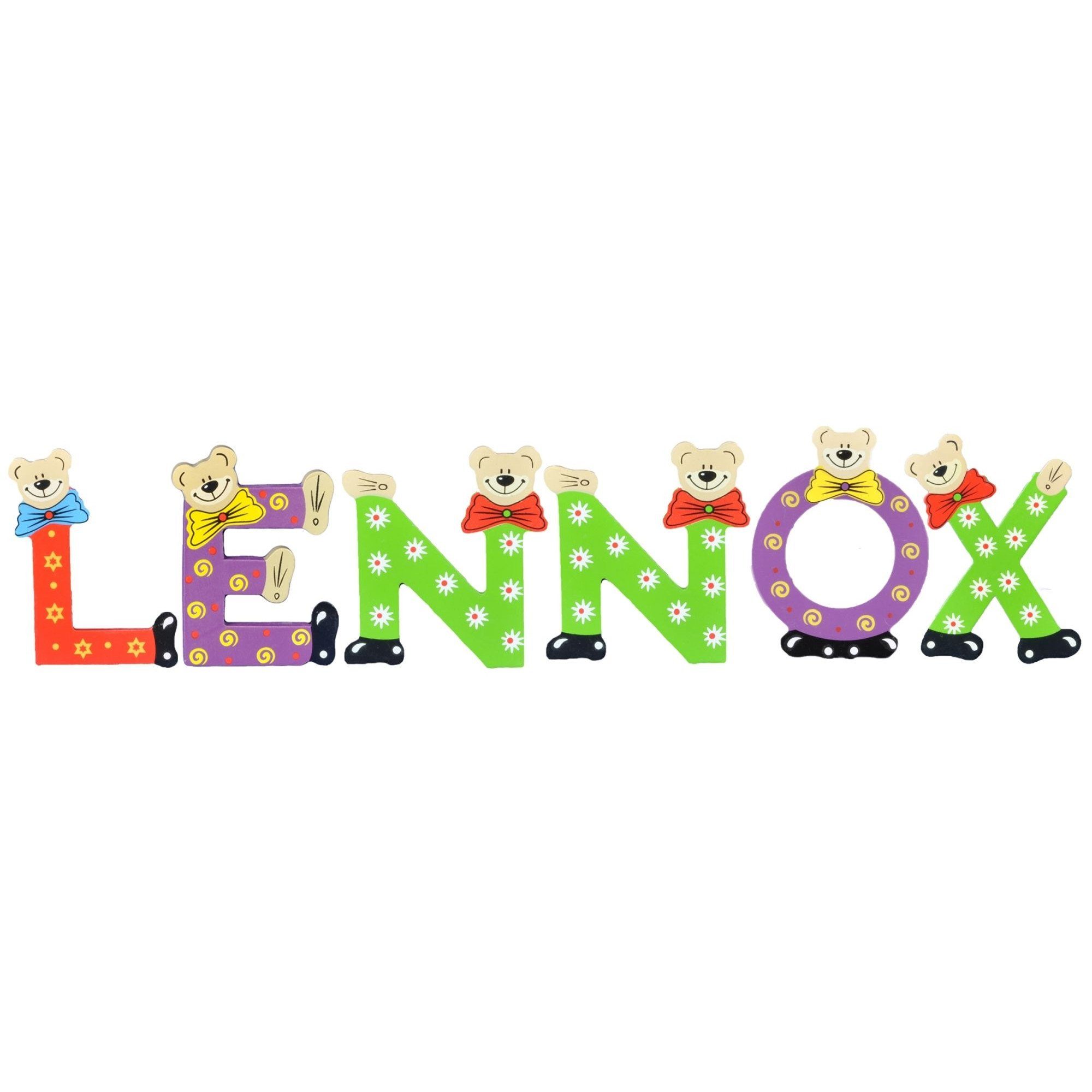 Kinder LENNOX St), - Playshoes sortiert (Set, Deko-Buchstaben Holz-Buchstaben 6 Namen-Set,