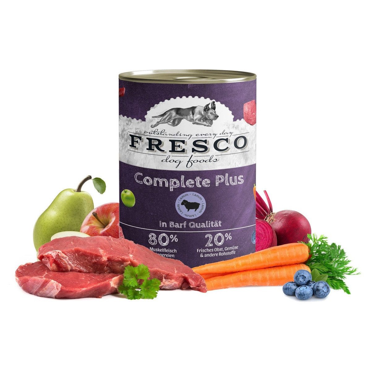 Fresco Dog Complete Plus Lamm 400 g - 12 Stck, fr: Hund
