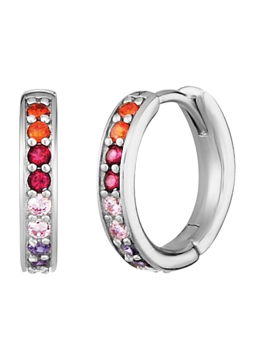 Engelsrufer Paar Creolen Keep it so simple, mit Zirkonia (synth)