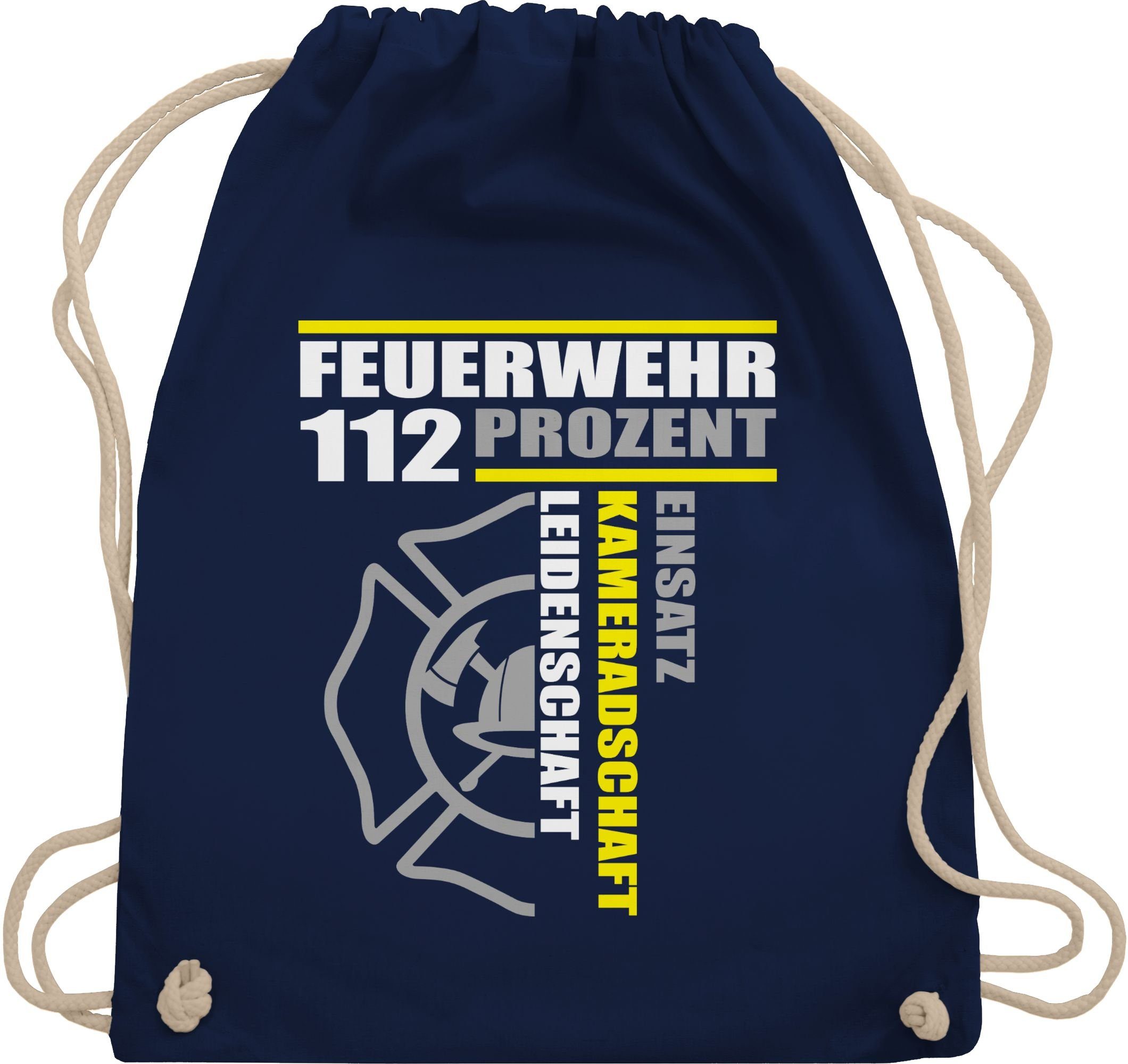 Shirtracer Turnbeutel Feuerwehr 112 Prozent Einsatz günstig online kaufen