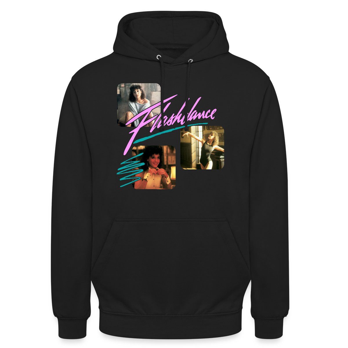 Spreadshirt Hoodie Flashdance 80er-Design Mit Alex Owens Unisex Hoodie (1-tlg)
