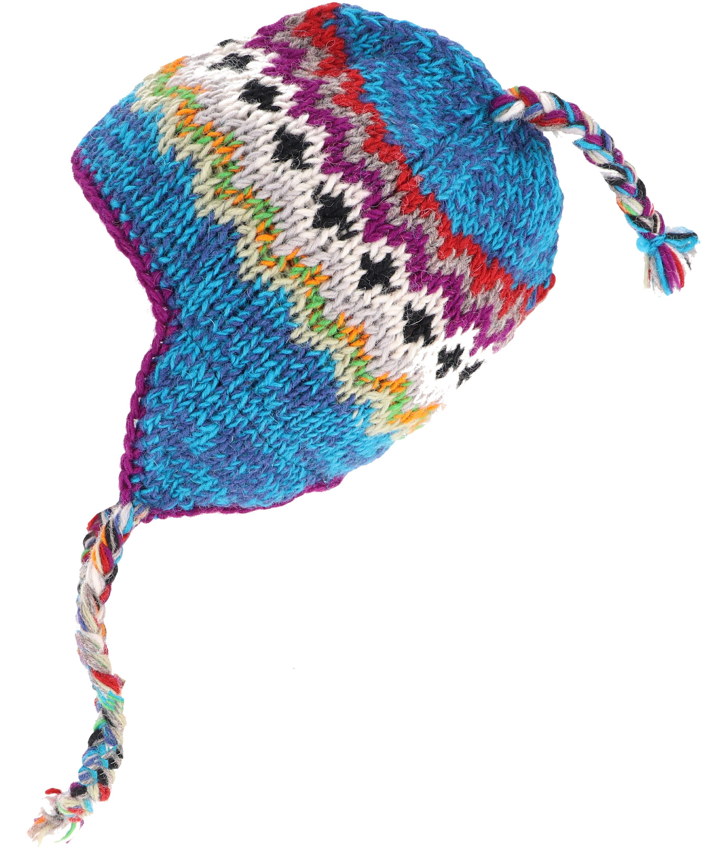 Guru-Shop Strickmütze Wollmütze mit Ohrenklappen, Norwegermütze,.. günstig online kaufen