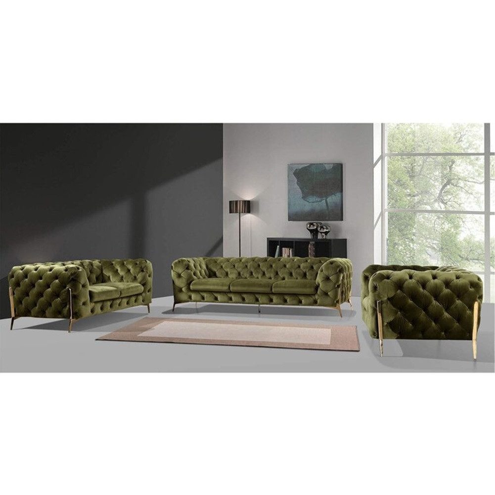 S-Style Möbel Polstergarnitur Ashley 3+2+1, Chesterfield günstig online kaufen
