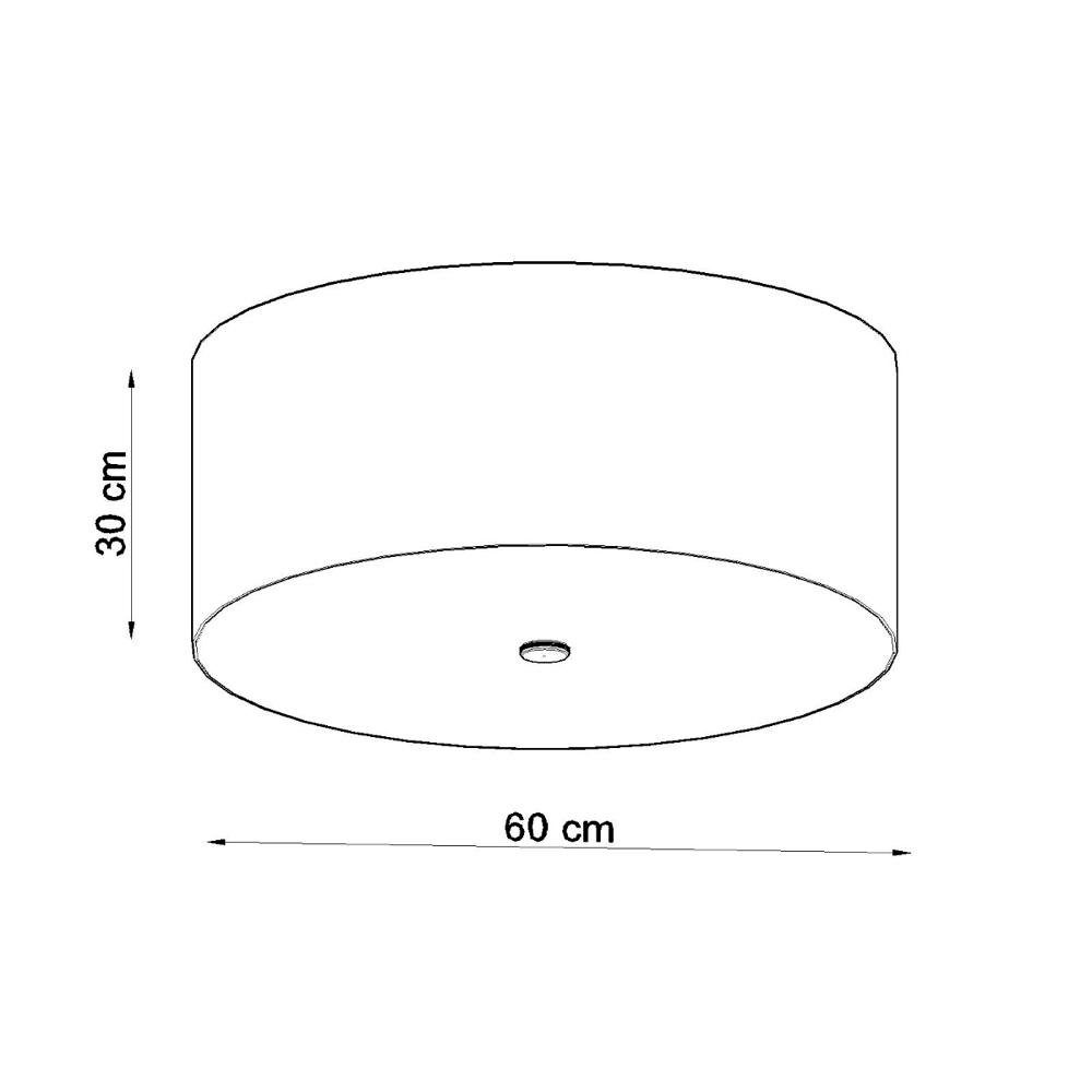 Weiß 600mm, Deckenlampe, Deckenbeleuchtung, Deckenleuchte Leuchtmittel in warmweiss, Nein, Deckenlicht famlights Olaf Angabe, E27 Deckenleuchte, 5-flammig keine enthalten: