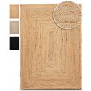 carpetfine Teppich Nele Juteteppich Naturfaser, rechteckig, Höhe: 6 mm, geflochtener Wendeteppich aus 100% Jute, quadratisch und als Läufer