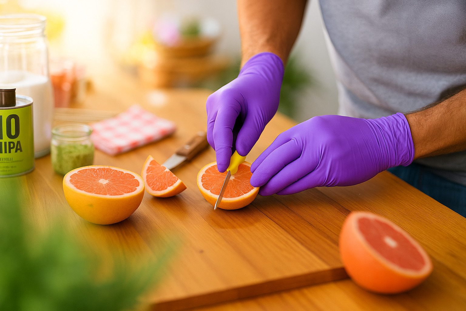 Kemes Einweghandschuhe Nitrilhandschuhe 100 Stück Gummihandschuhe Lebensmittelgeeignet Latexfrei