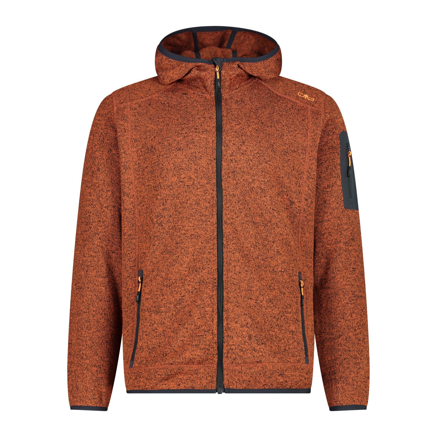 Fleecejacke CMP Herren Fleecejacke Knitted Fix Hood Jacket 3H60847N