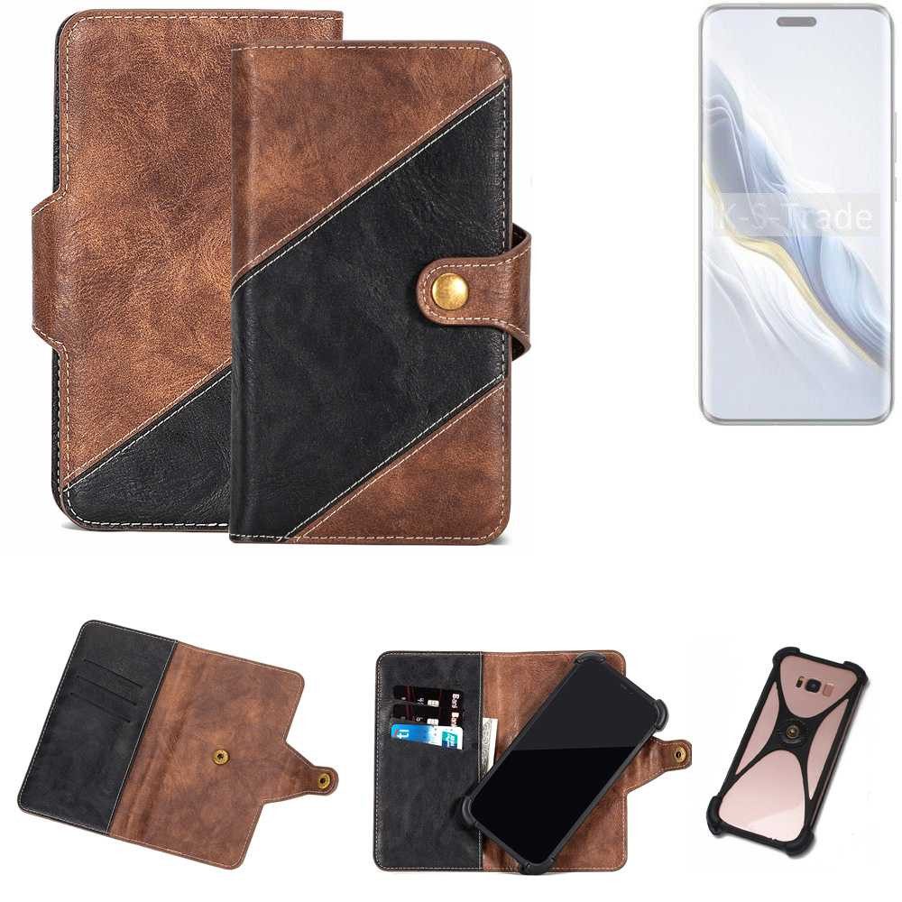 K-S-Trade Handyhülle für Honor Magic6 Pro, Handyhülle Schutzhülle Bookstyle Case Klapphülle Cover Hülle