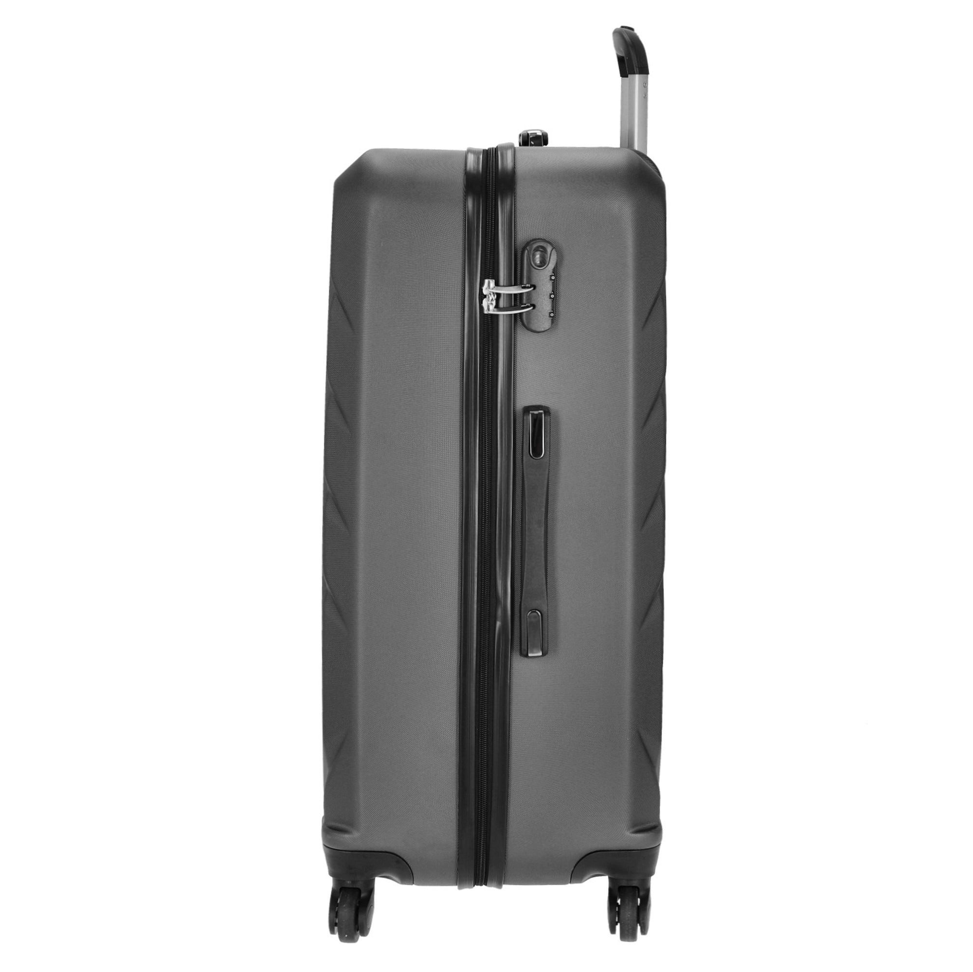 paklite Koffer Quick - 4-Rollen-Trolley L 74 cm (grau/anthrazit), 4 Rollen