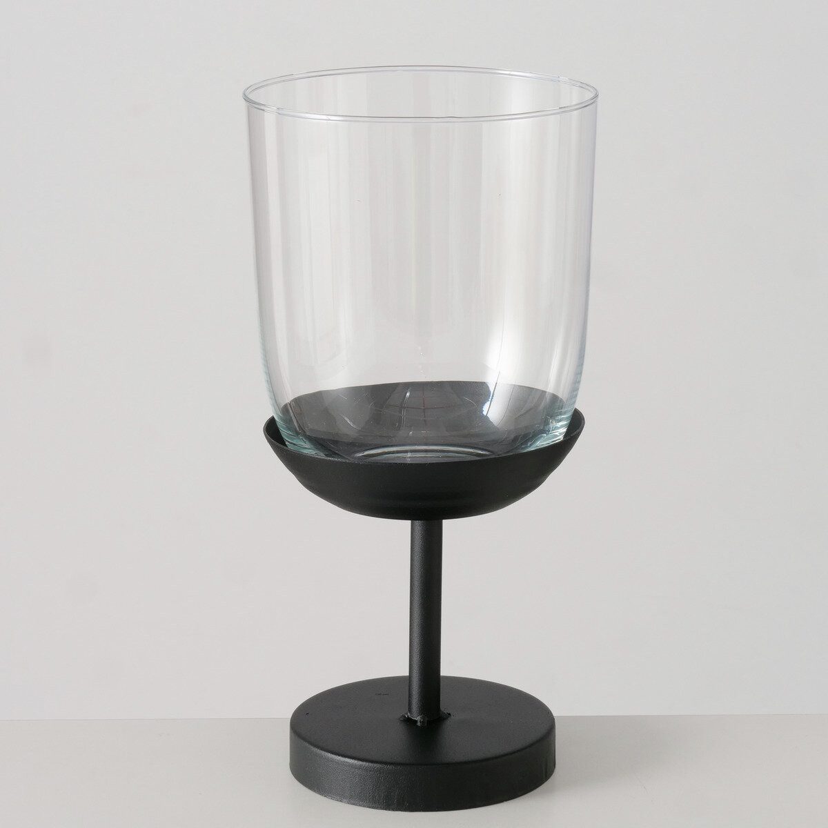 BOLTZE GRUPPE GmbH Weinglas Kerzenhalter für Teelichter TULPE, H. 30,5 cm, Glas