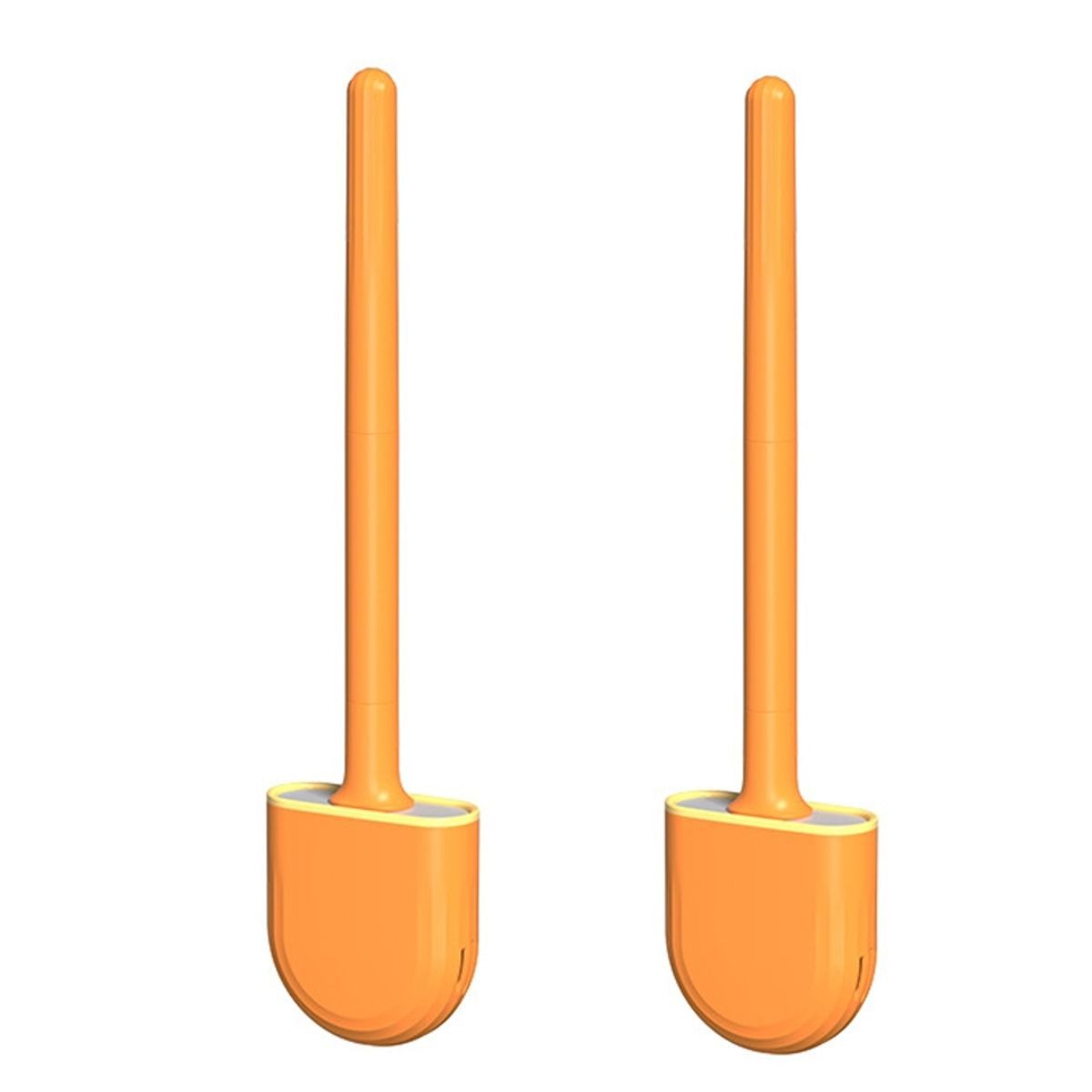 König Design WC-Reinigungsbürste Toilettenbürste WC Klobürste Silikon Wandhalterung Klebend, (Spar-Set, 2-tlg., 2-tlg), Enthält zwei Чистить in modernen Цвета(ов)