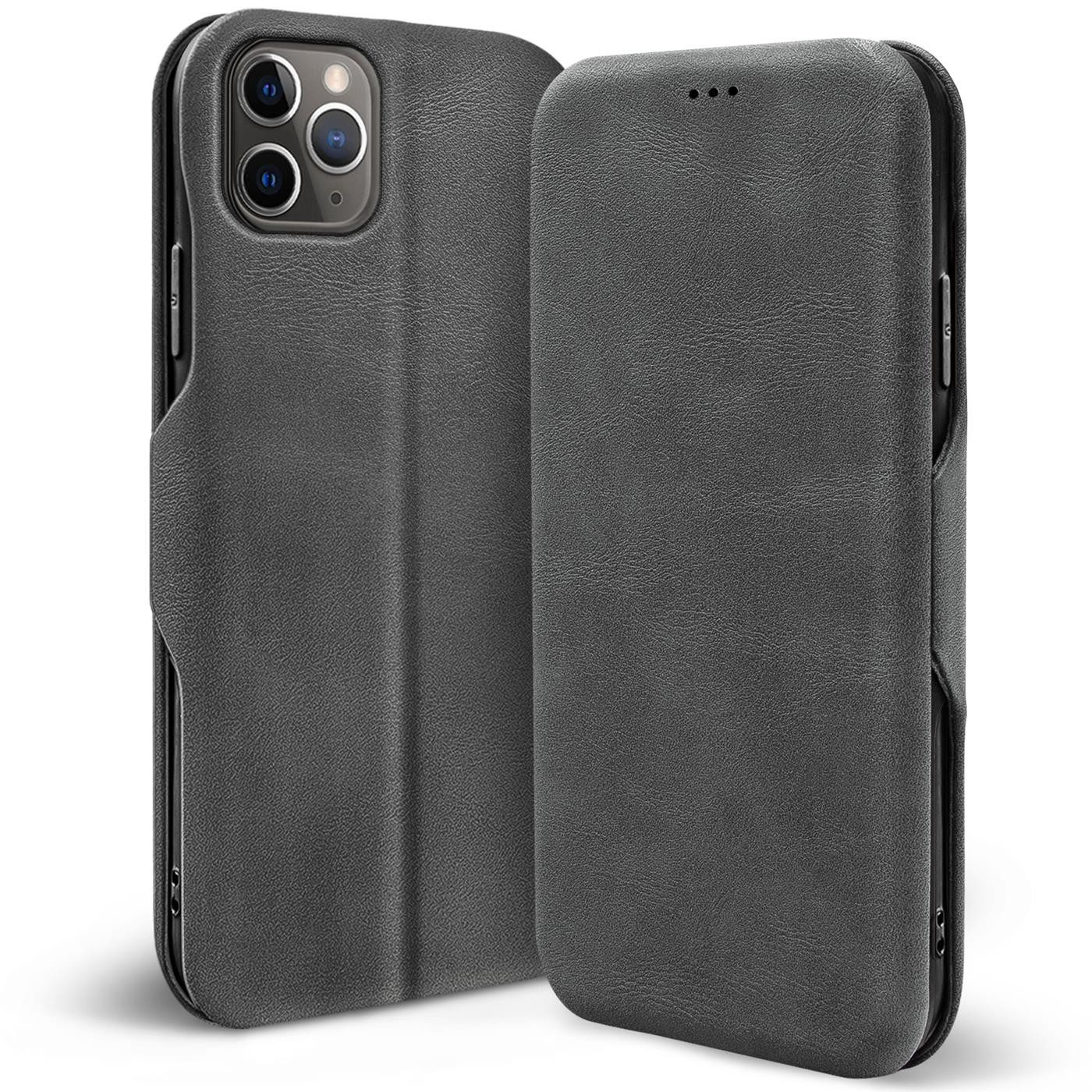 CoolGadget Handyhülle Business Premium Hülle für Apple iPhone 11 Pro 5,8 Zoll, Handy Tasche mit Kartenfach für iPhone 11 Pro Schutzhülle