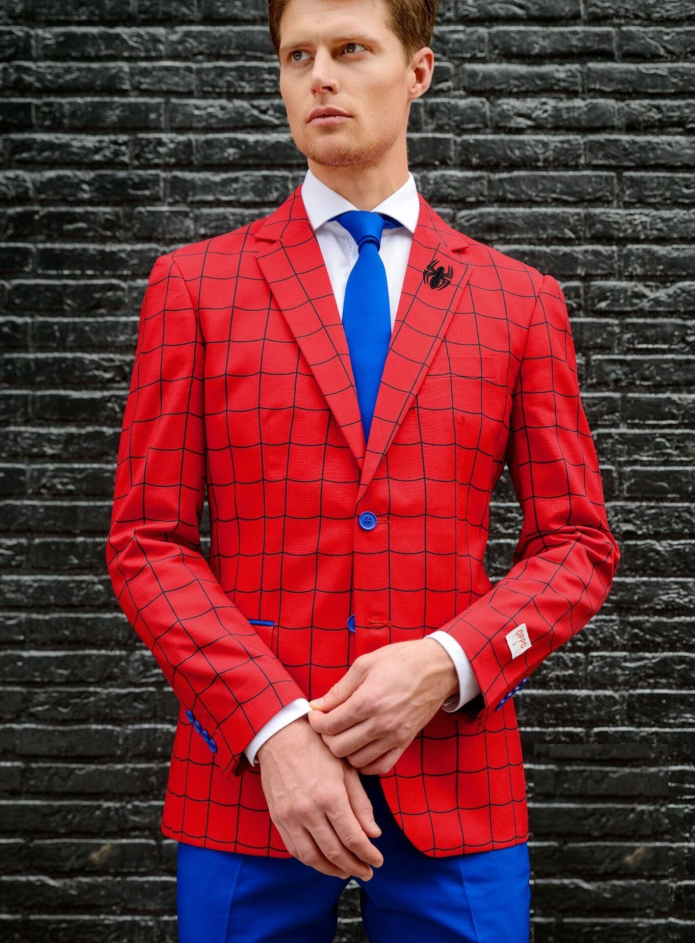 Opposuits Partyanzug Marvel Spider-Man, Unzählige Spinnenfäden formten diesen schönen Anzug