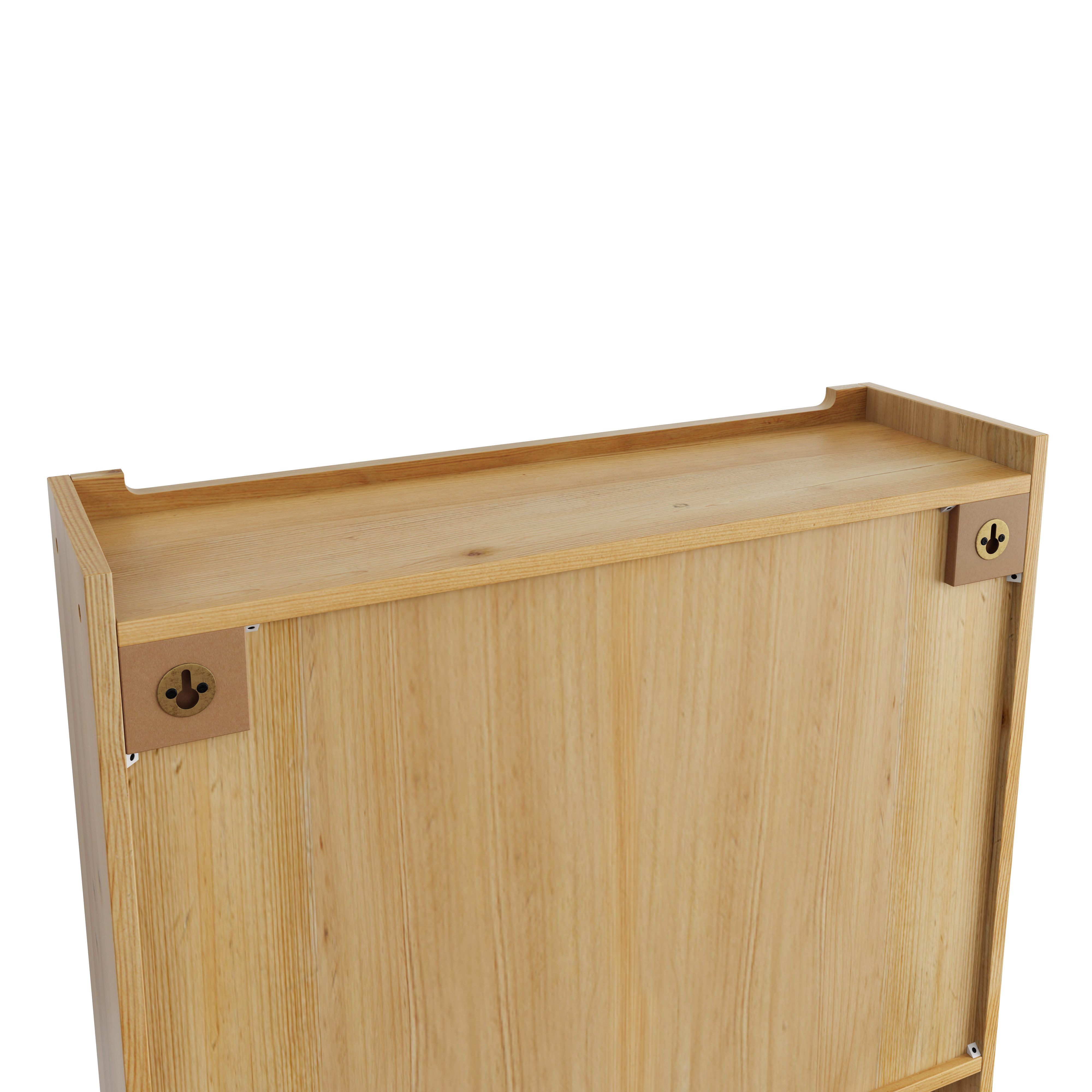 Celya Wandhängeschrank Glas-Wandregal, Hängeschrank küche, 63cm Wandregal mit Handtuchhalter für Küche und Esszimmer – Bild 4 von 5