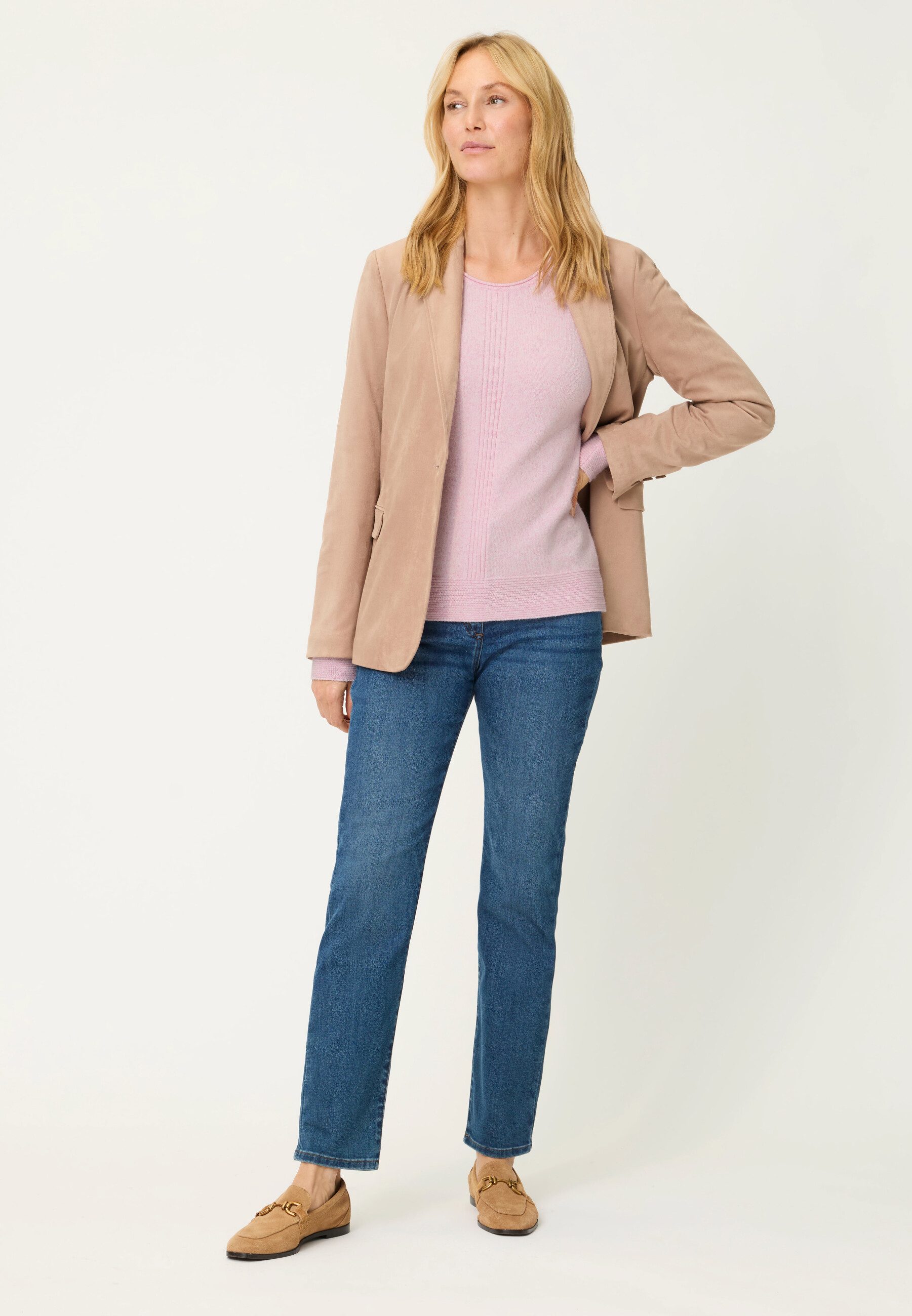 Olsen Strickpullover mit feiner Struktur