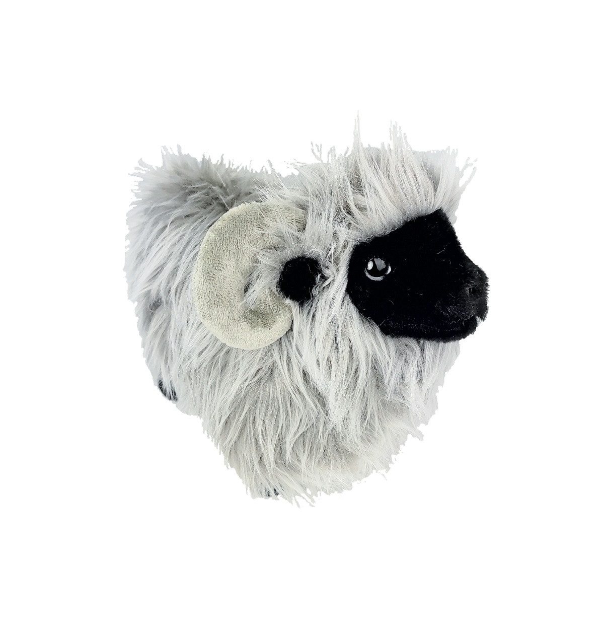 inware Kuscheltier Mufflon stehend schwarz 20 cm Plüschschaf