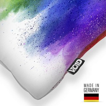 Kissenbezug, VOID (1 Stück), Regenbogen Wasserfarben LGBTQ Farben bunt Sommer Gay pride flag parad