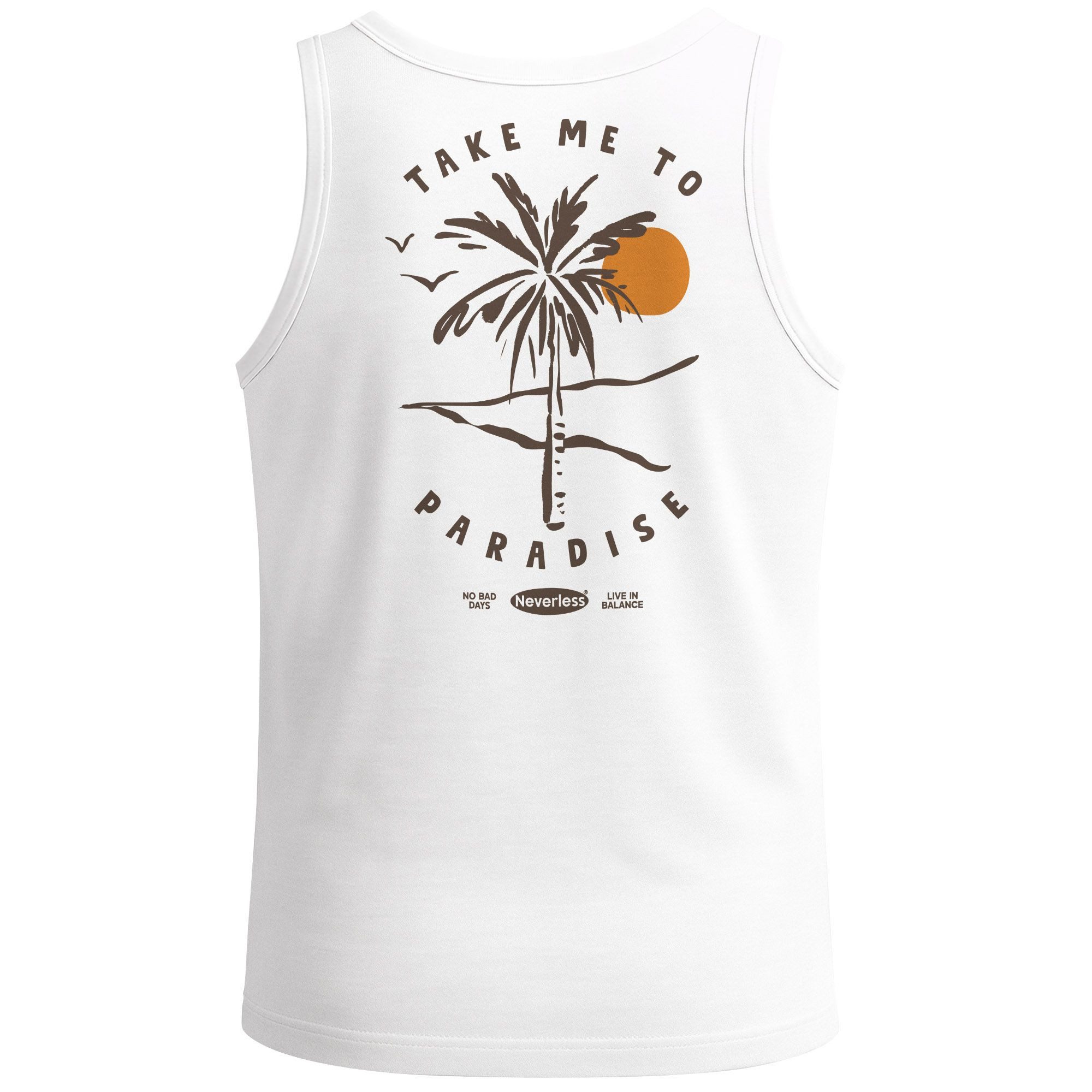 Neverless Tanktop Herren Tank-Top Backprint Take günstig online kaufen