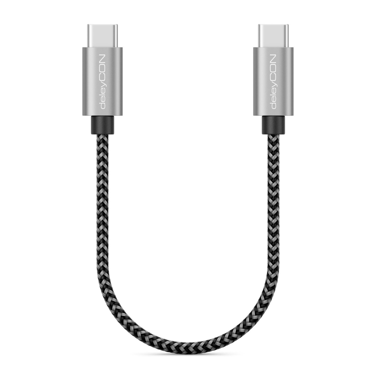deleyCON deleyCON 0,15m USB C Kabel PD3.0 60W Schnellladekabel 15cm USB-C USB-Kabel