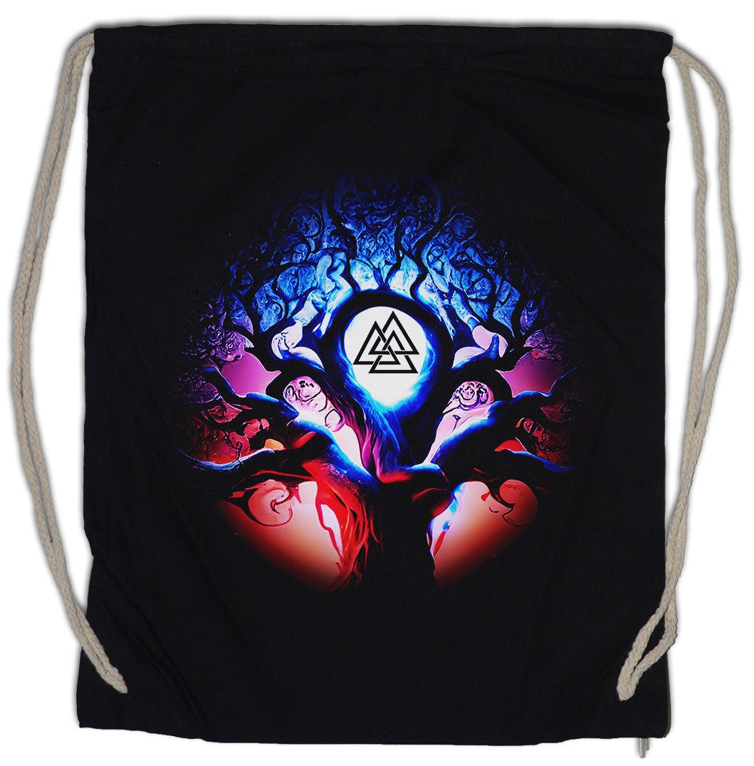 Turnbeutel Yggdrasil Moon Walknut Turnbeutel Thor Tree Of Life Tyr Walhalla