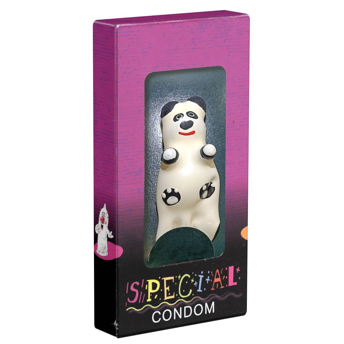 ERCO Kondome Scherzkondom XL Panda, 1 St., handbemalter Scherzartikel in XL-Größe