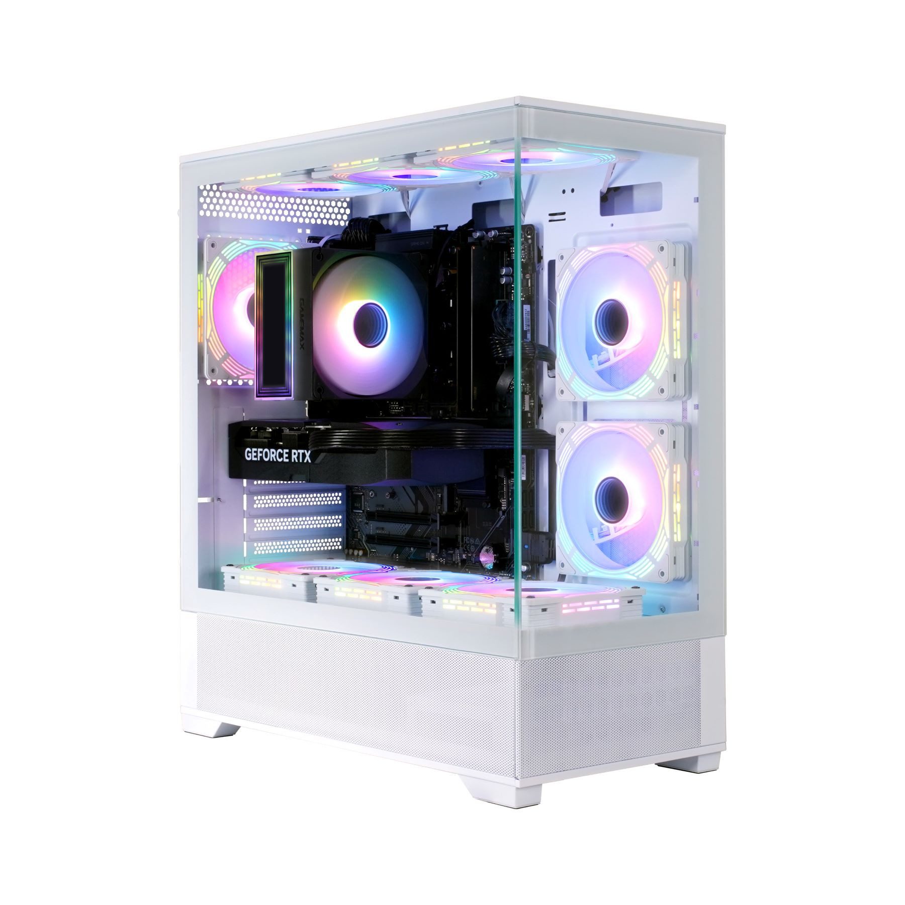 GAMEMAX Vista AW 7517 AMD Ryzen 5 7500F RTX 5060Ti 32GB DDR5 1TB SSD Gaming-PC (AMD Ryzen 5 7500F, RTX 5060Ti, 32 GB RAM, 1000 GB SSD, Luftkühlung aktiv, Windows 11, DDR5 RAM, Gen4 SSD)