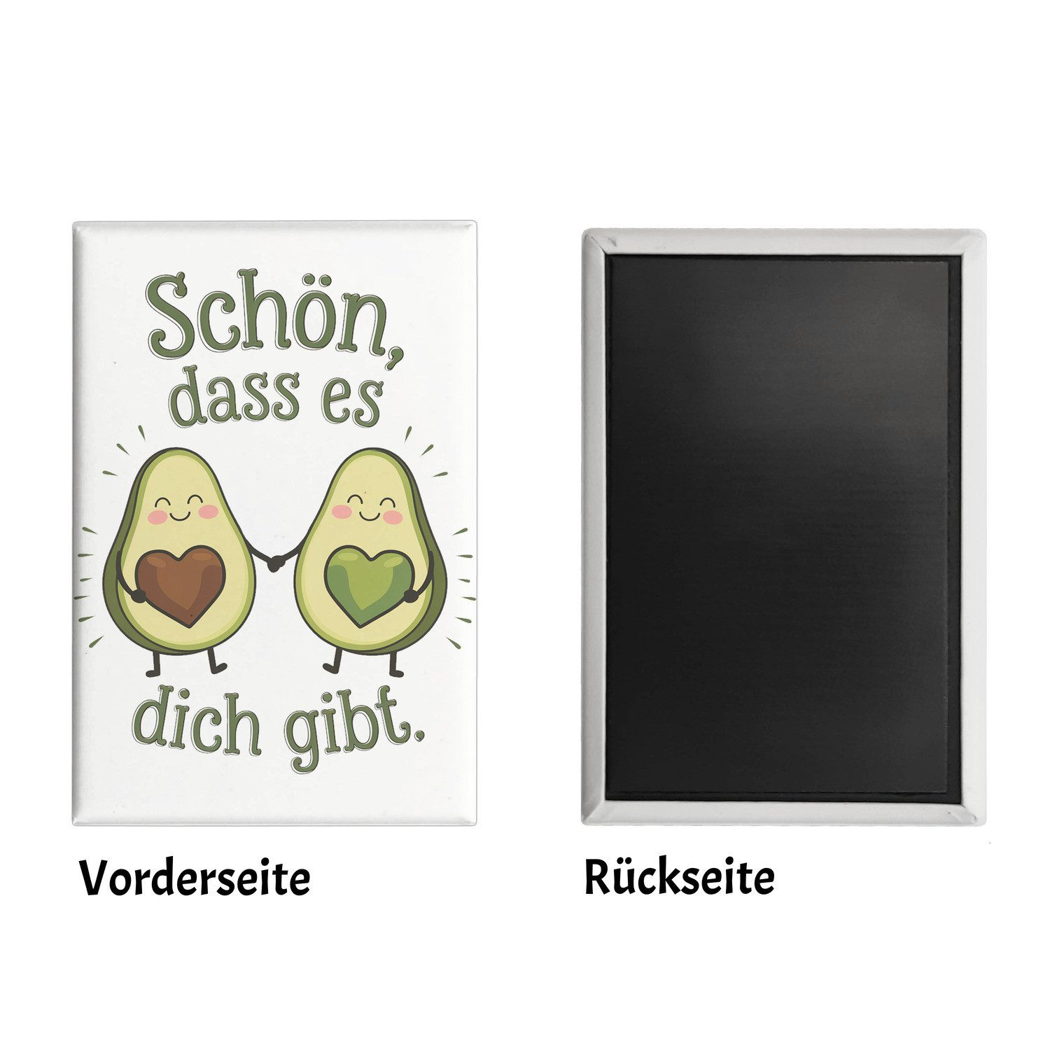 speecheese Magnet Avocado Herzkerne Souvenir Souvenir Magnet Schön dass es Dich gibt