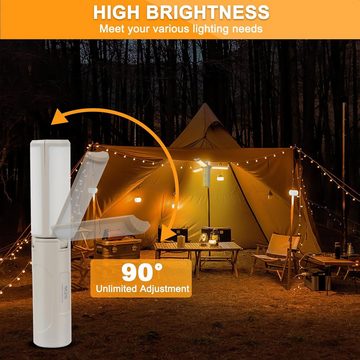 DESUO LED Gartenleuchte LED Campinglampe Aufladbar 3 Modi SOS Leuchtmodi Wasserdicht Outdoor