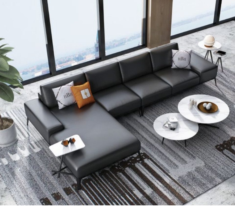 Xlmoebel Ecksofa Moderne L-förmige Wohnlandschaft aus hochwertigem Stoff, Hergestellt in Europa