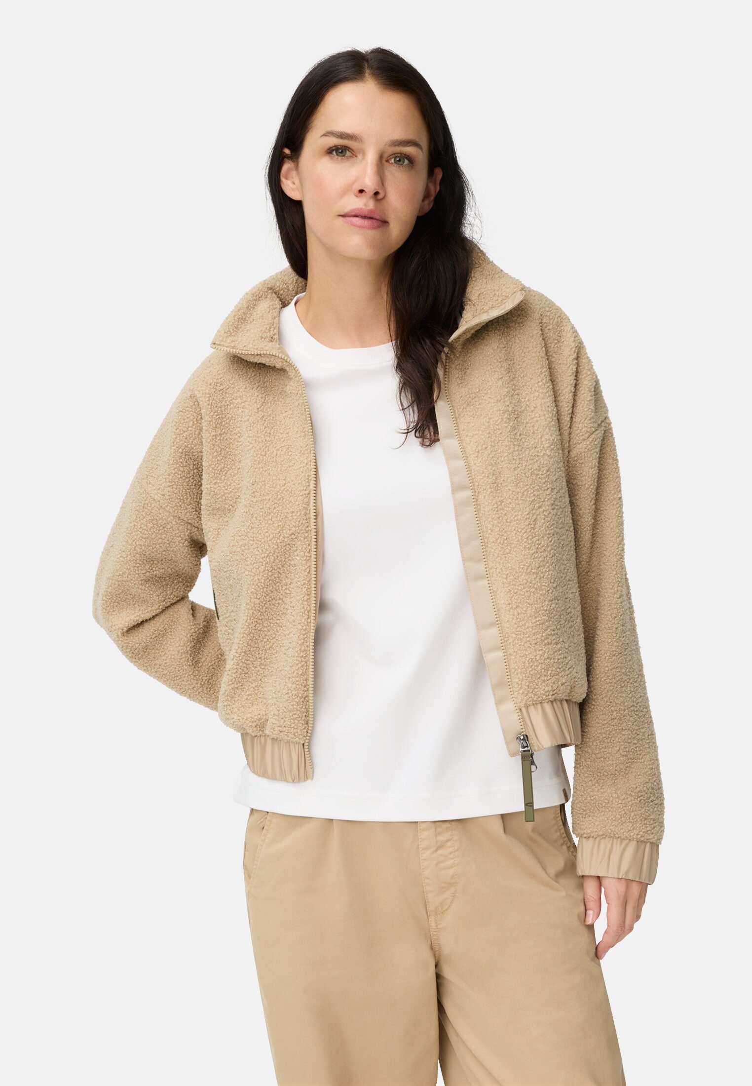 Blouson mit Stehkragen und 2-Wege-Reißverschluss