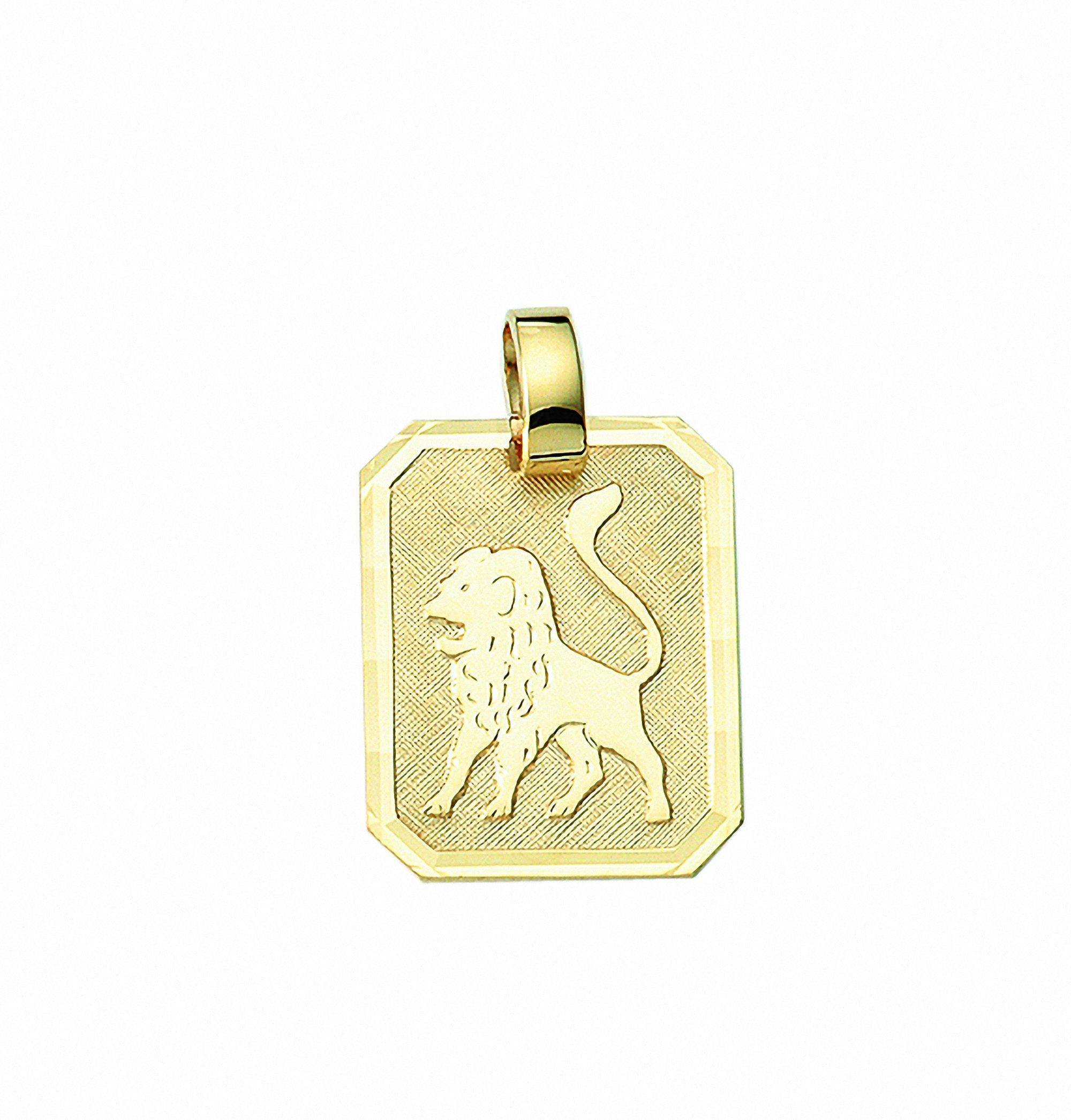 Sternzeichenanhänger Sternzeichen Anhänger Löwe 333 Gold (8K)