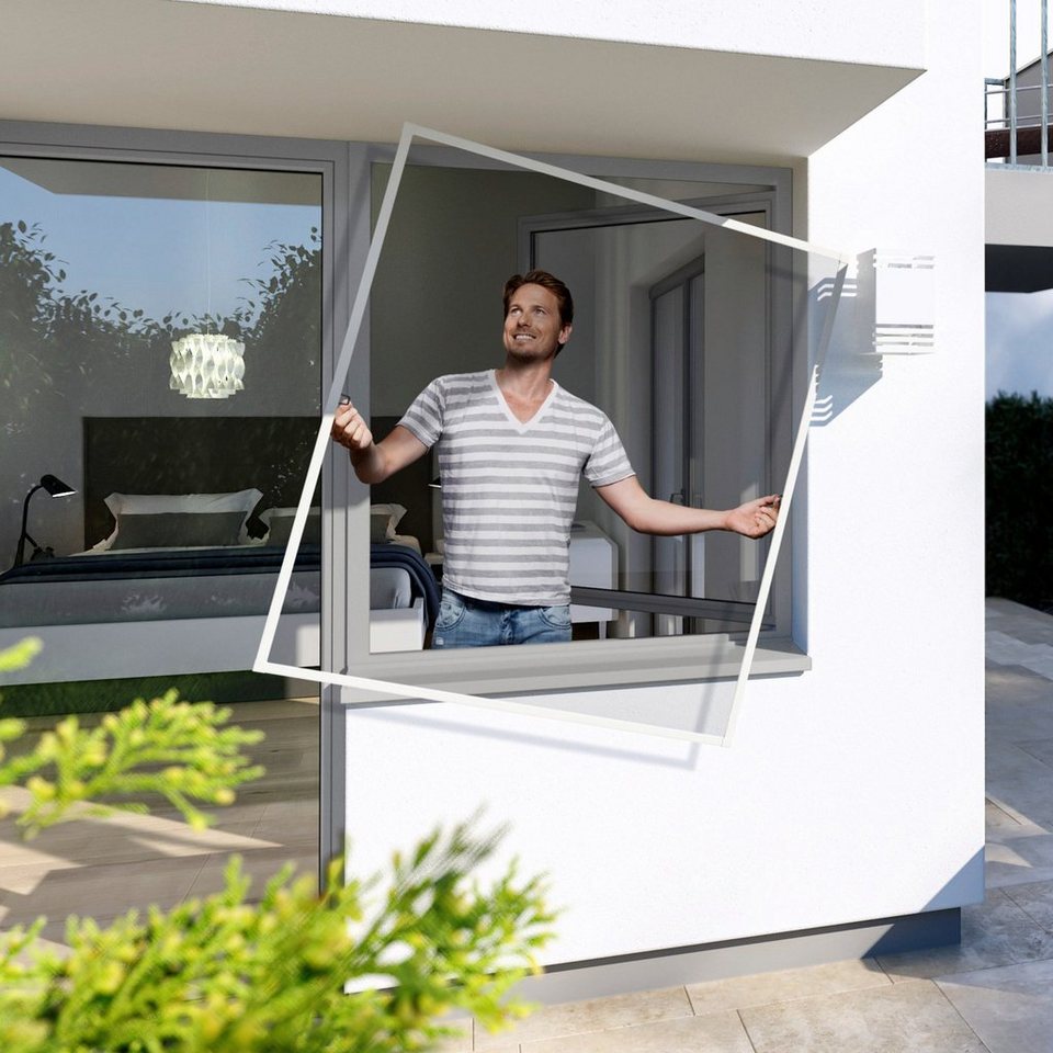 WINDHAGER InsektenschutzFenster »PLUS«, BxH 140x150 cm