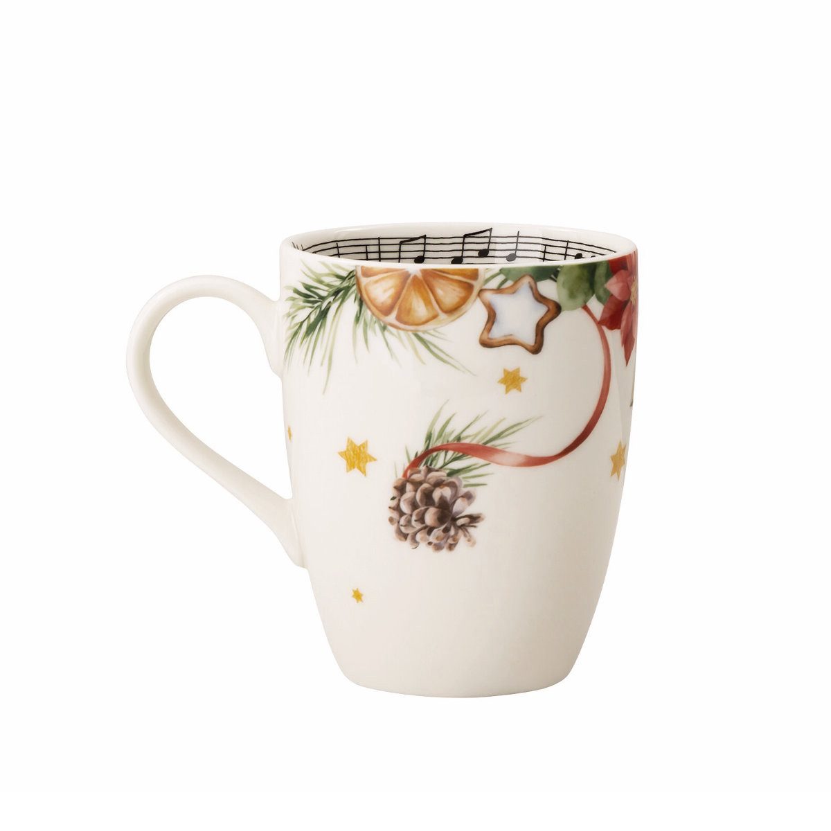 Hutschenreuther Becher Sammelserie Weihnachtslied 2026 Weihnachtsgeschirr, Porzellan, 0,36 L