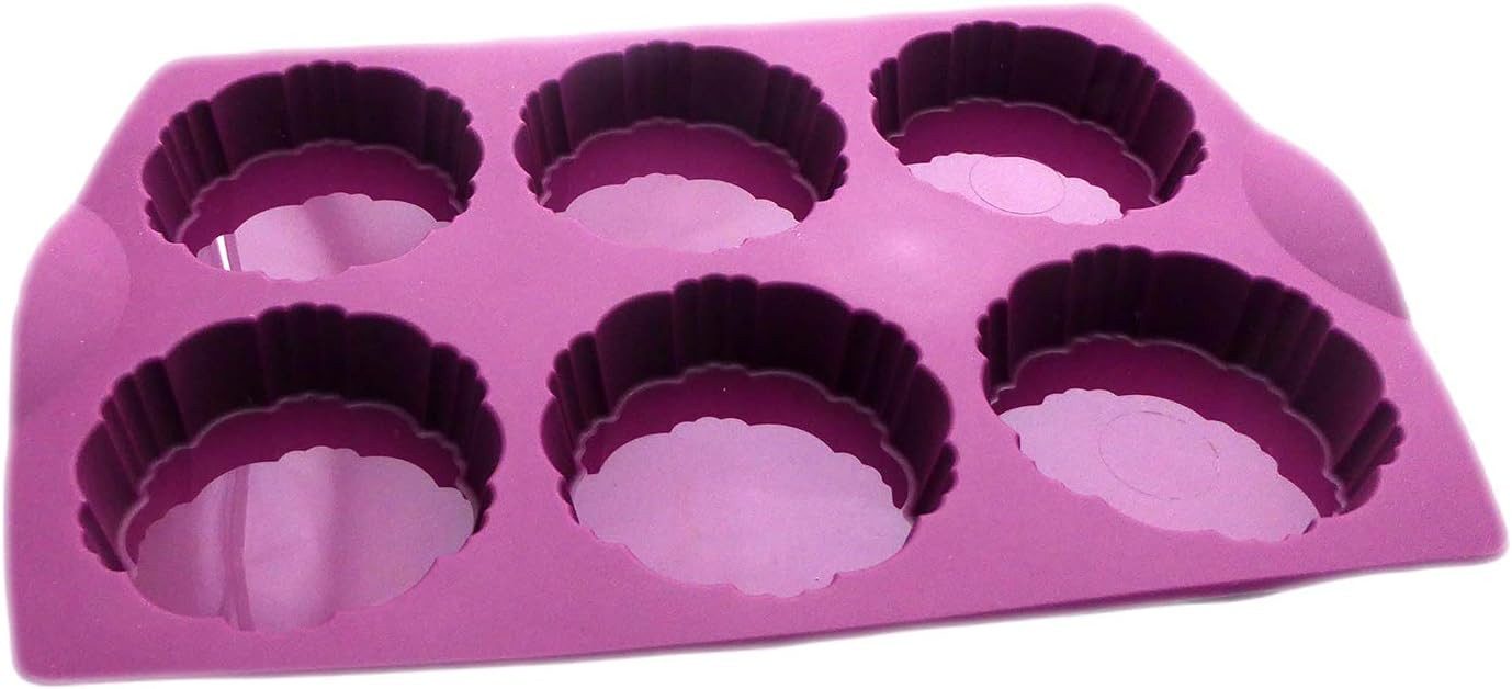 TUPPERWARE Backform TUPPERWARE Backen Silikonform Törtchen lila