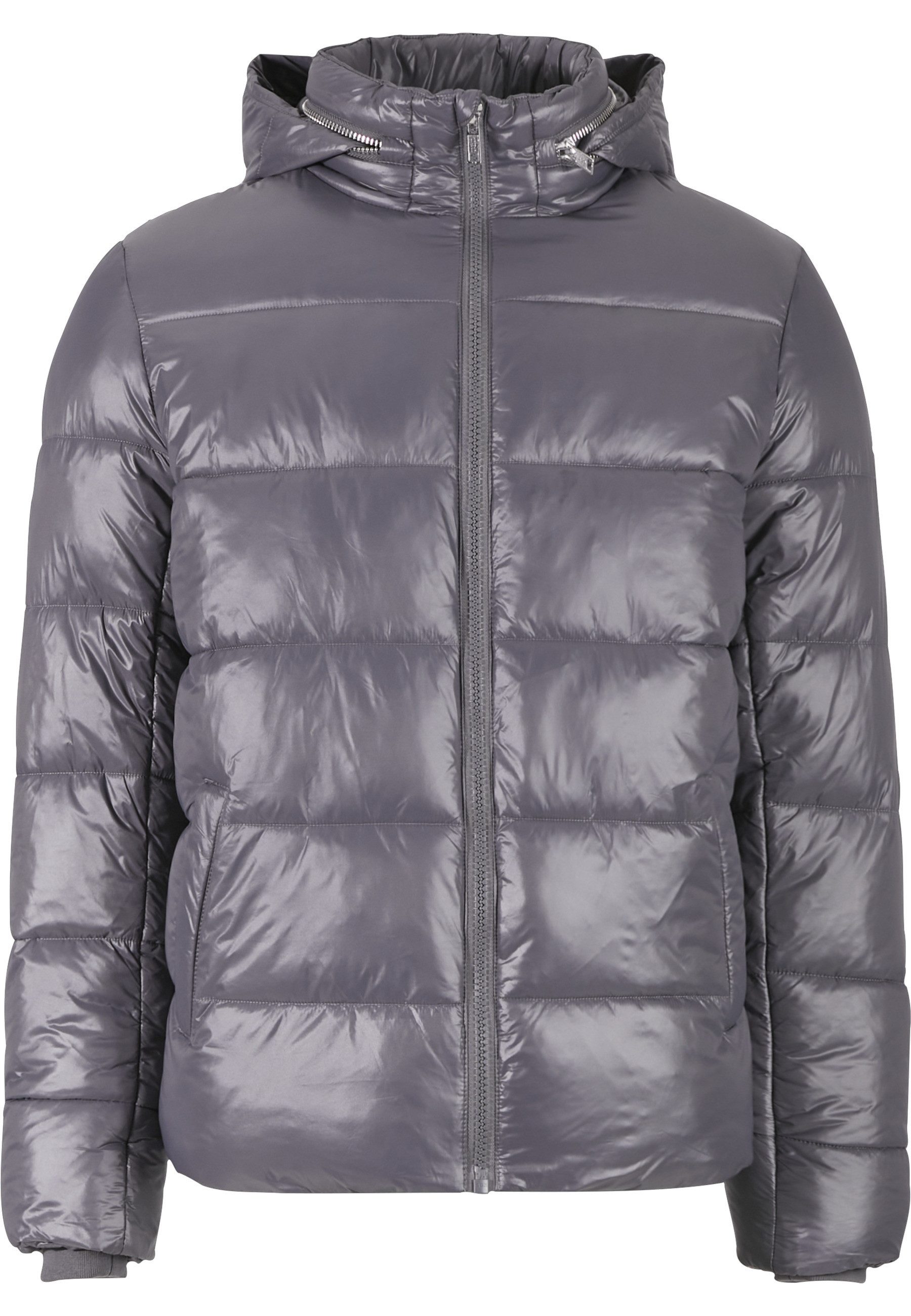 URBAN CLASSICS Winterjacke Urban Classics Recycled Zip neck Puffer Jacket (1-St)
