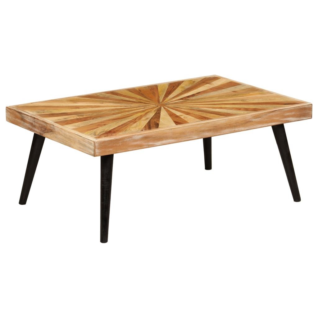 furnicato Couchtisch aus Vollholz in Braun, 90 x 55 x 36 cm (1-St)