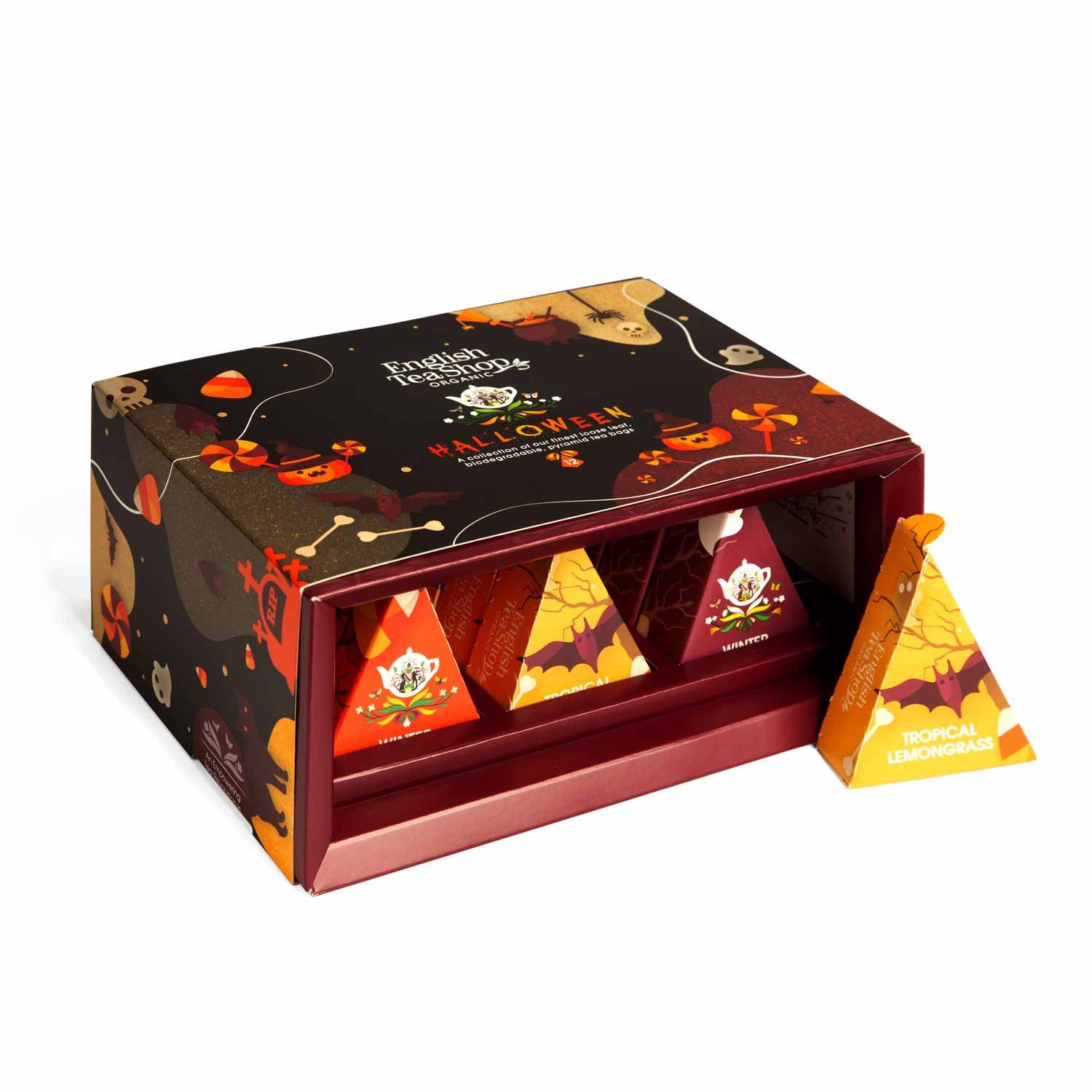 English Tea Shop Tee Geschenk "Halloween" BIO, 12 Pyramiden Beutel – Bild 3 von 5