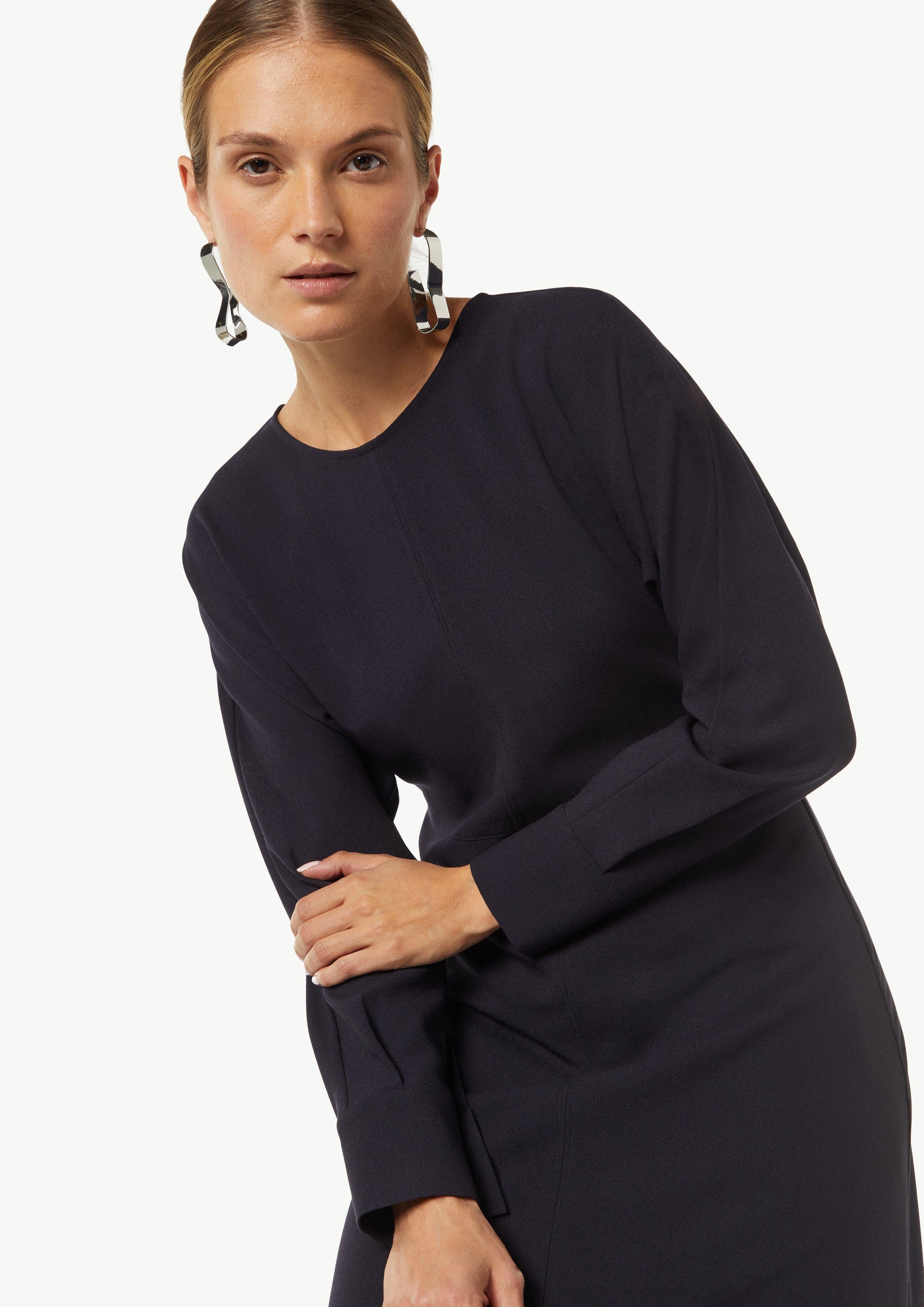 Comma Maxikleid Stilvolles Midikleid mit Fledermausärmeln günstig online kaufen