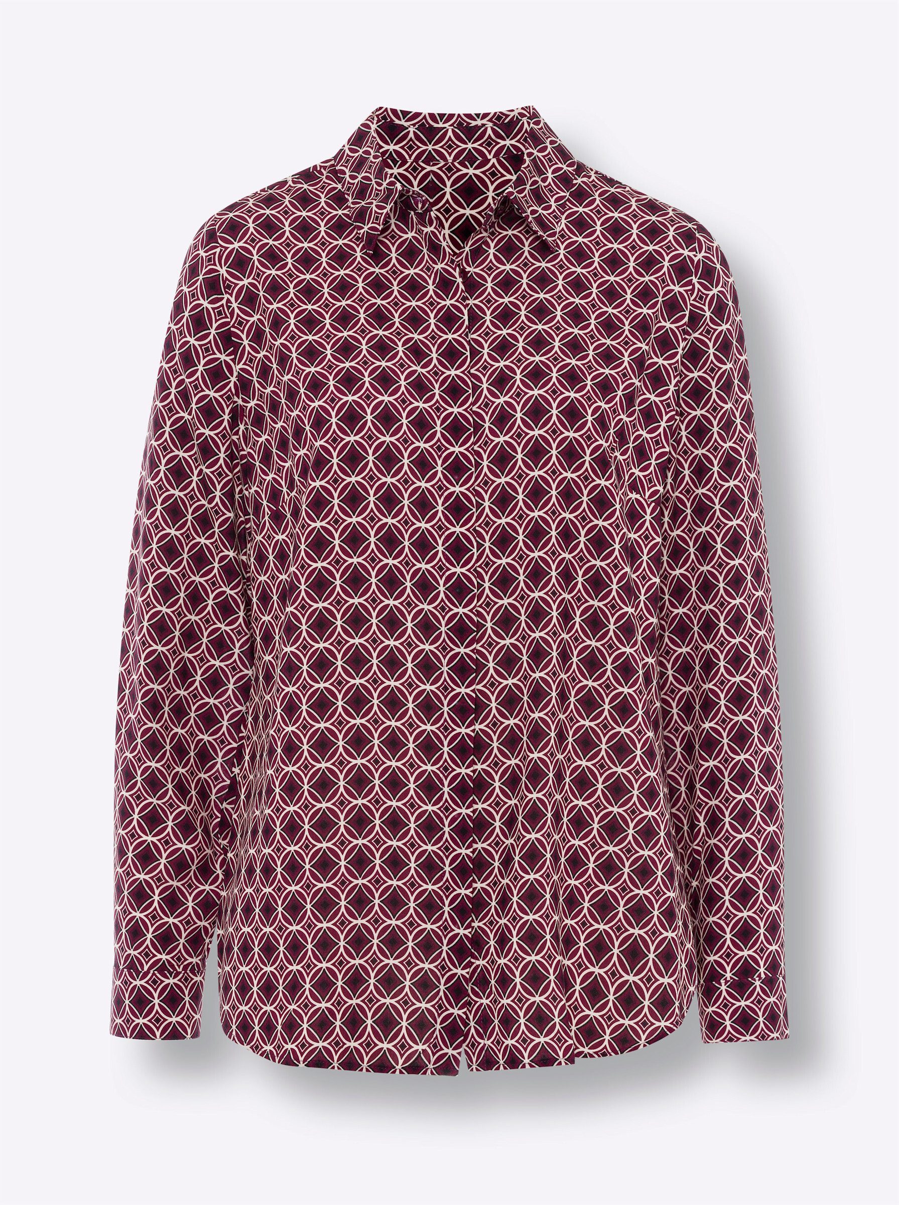 heine Klassische Bluse Druckbluse Langarm