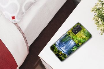 MuchoWow Handyhülle Dschungel - Wasserfall - Australien - Pflanzen - Natur, Handyhülle Telefonhülle Samsung Galaxy A33