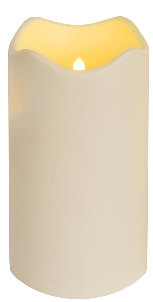 STAR TRADING LED-Kerze Stumpenkerze flackernd H: 18cm Dämmerungssensor Time günstig online kaufen