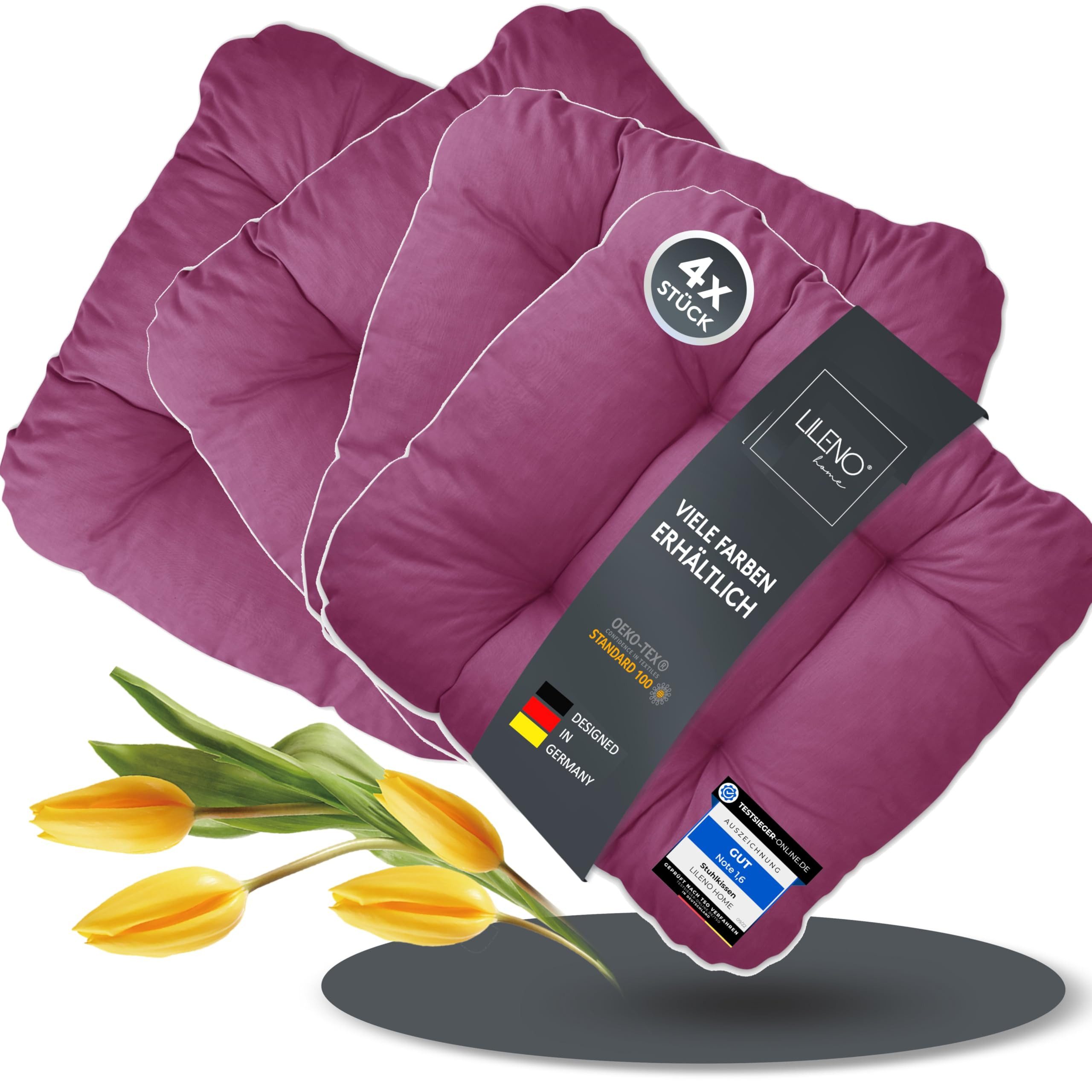 LILENO HOME Stuhlkissen Sitzkissen für Gartenstuhl, günstig online kaufen