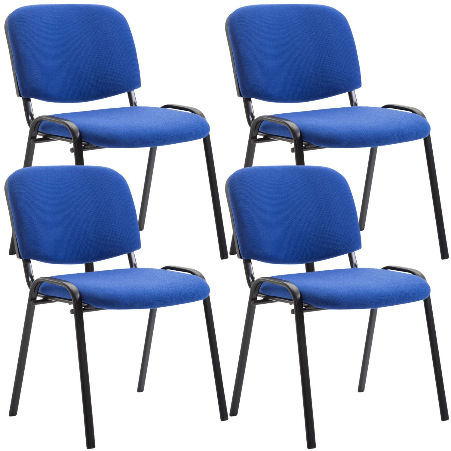 furnicato Besucherstuhl Ken 83x53x53 cm Blau (1 St)