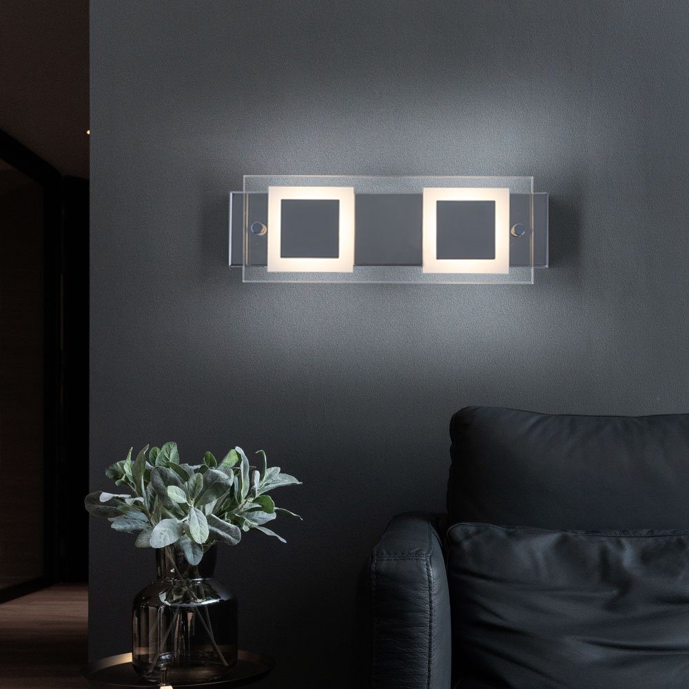 Briloner Leuchten LED Wandleuchte, LED-Leuchtmittel fest verbaut, Warmweiß, günstig online kaufen