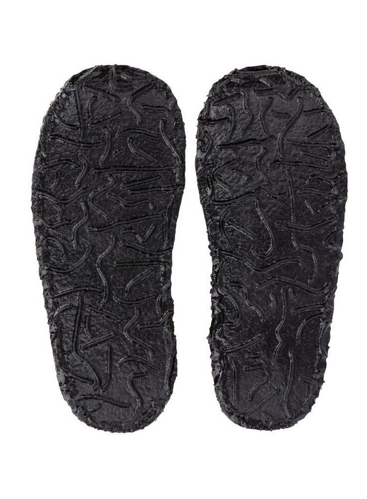 NANGA Slipper Ninja- 100% Bio-Baumwolle - dunkelgrau Kleinkinder/Kinder Hausschuh