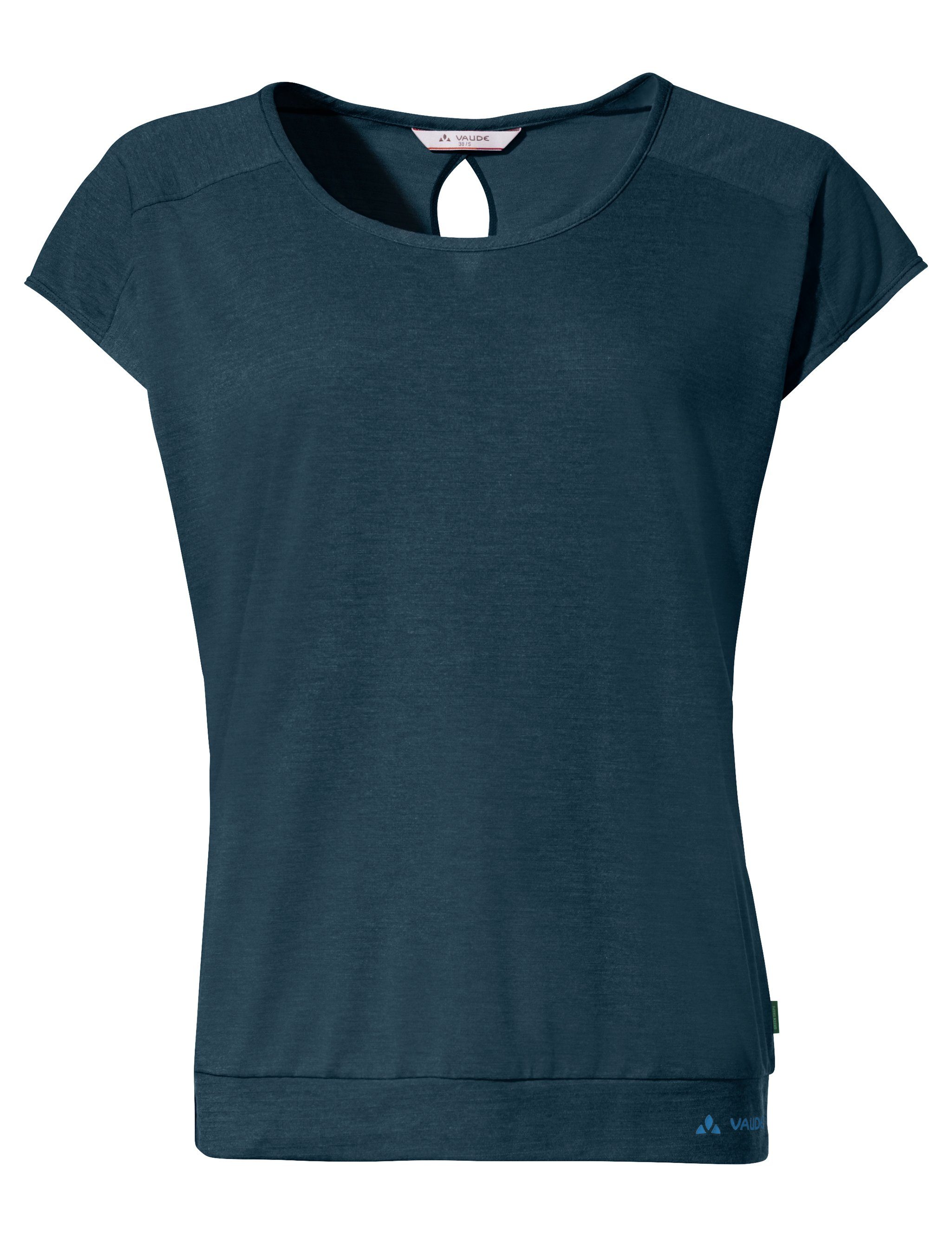 VAUDE T-Shirt Women's Skomer T-Shirt III (1-tlg) Grüner Knopf dark sea