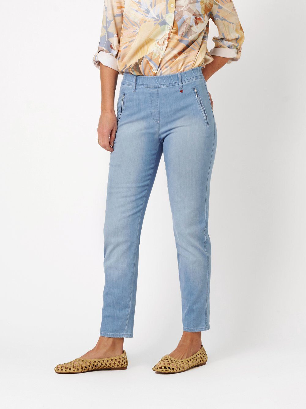 Relaxed by TONI Slim-fit-Jeans Alice Slim 7/8 mit Zippertaschen