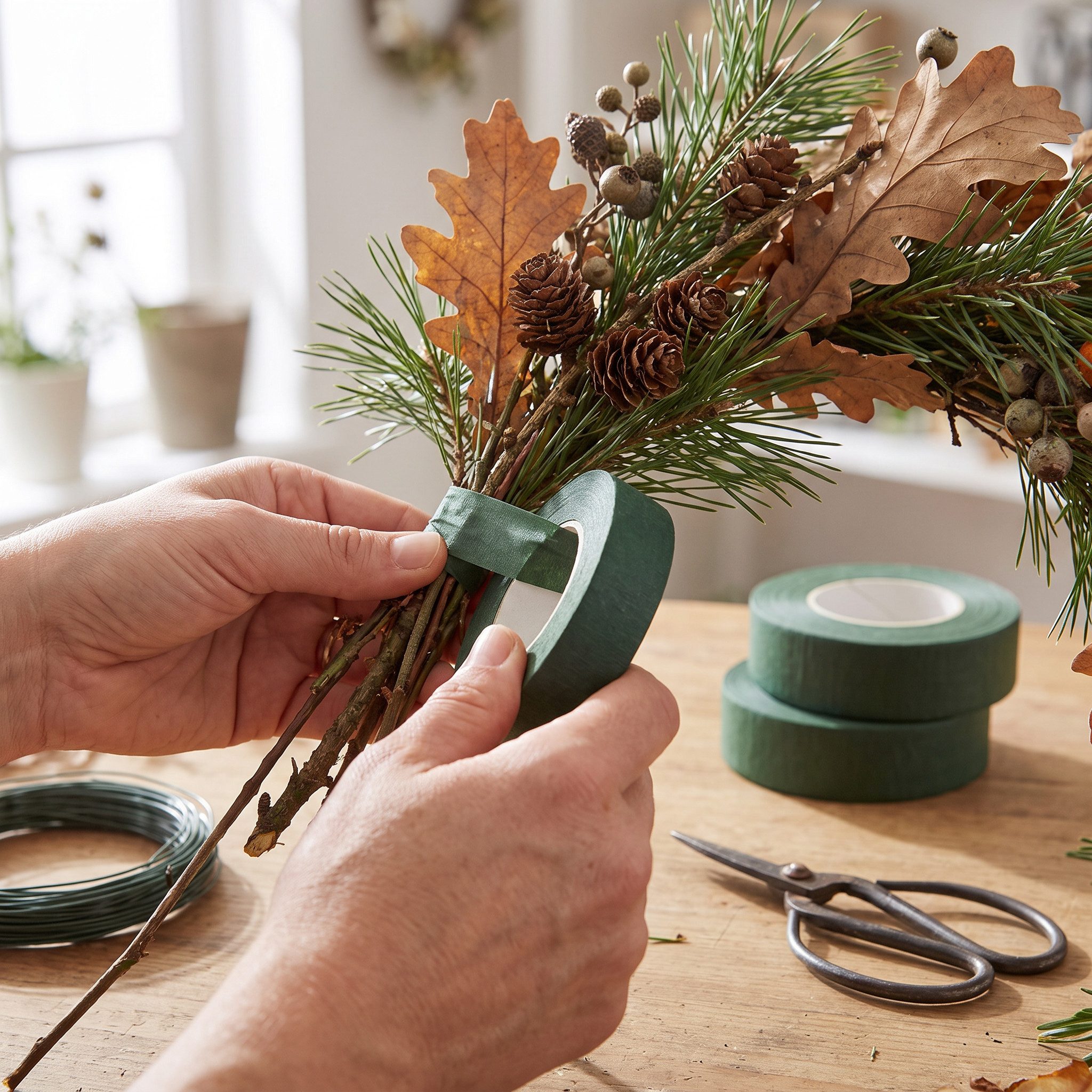Florists Products Bastelkleber Floral Tape Blumenband Wickelband Grün 25mm 6 St – Bild 2 von 4