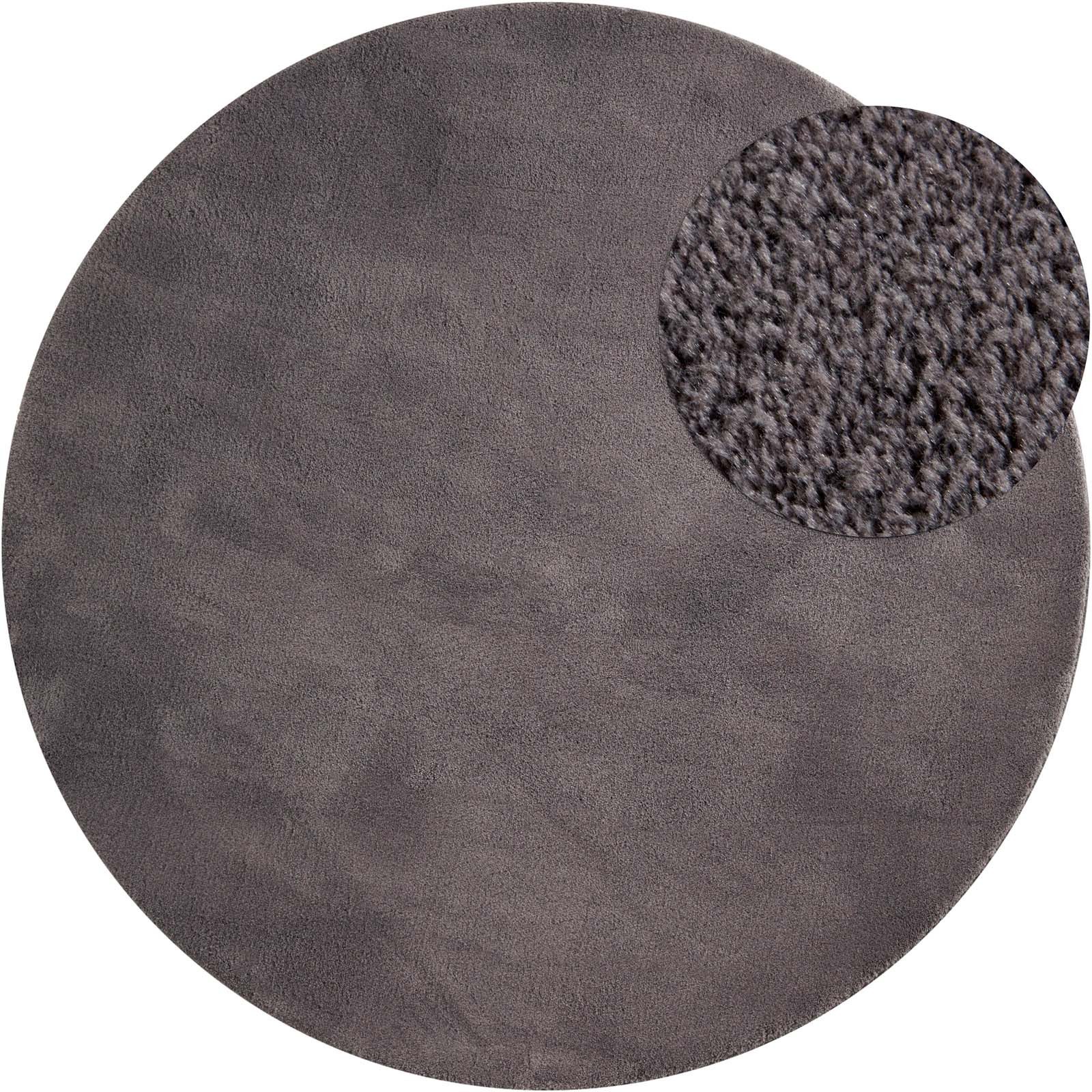 TaraCarpet Teppich Supersoft Kurzflorteppich Fiona Uni, rund, Höhe: 19 mm, günstig online kaufen