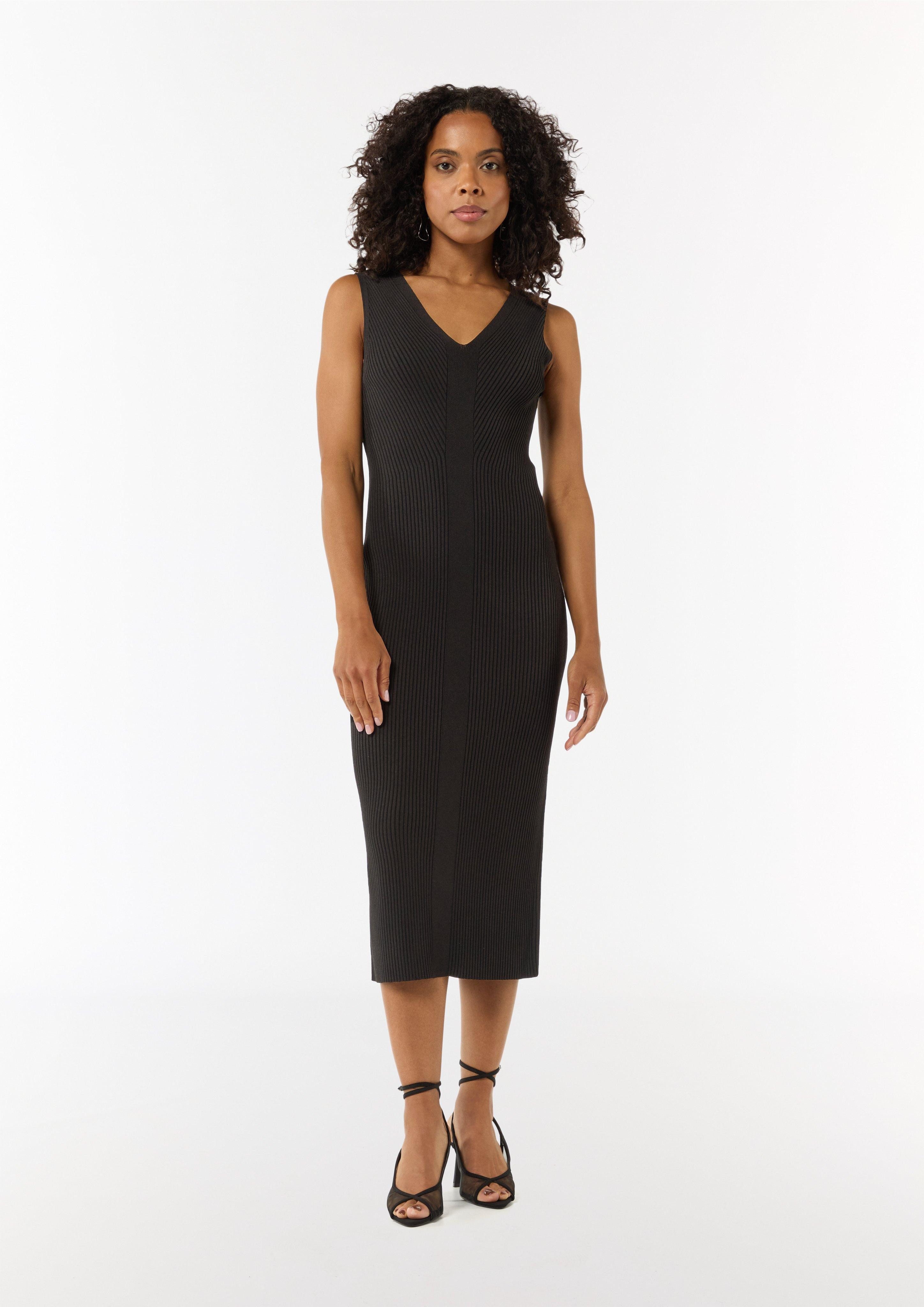 Comma Maxikleid Feinstrickkleid im Slim Fit günstig online kaufen